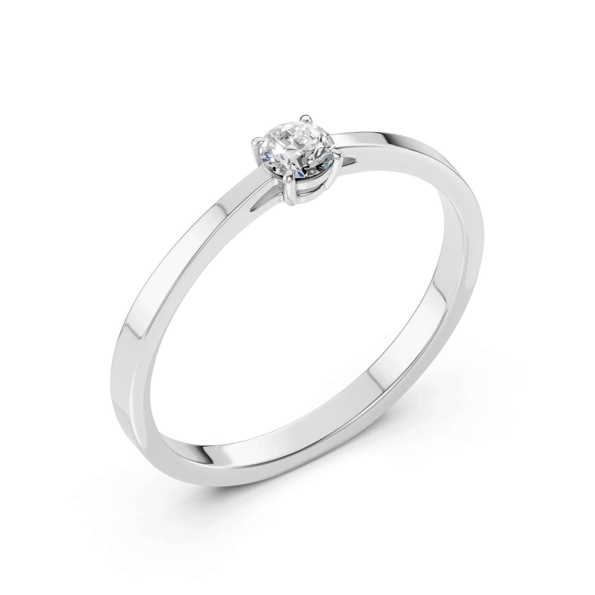 Каблучка Солітер 0.15 ct — 101-10012/1(3.4)
