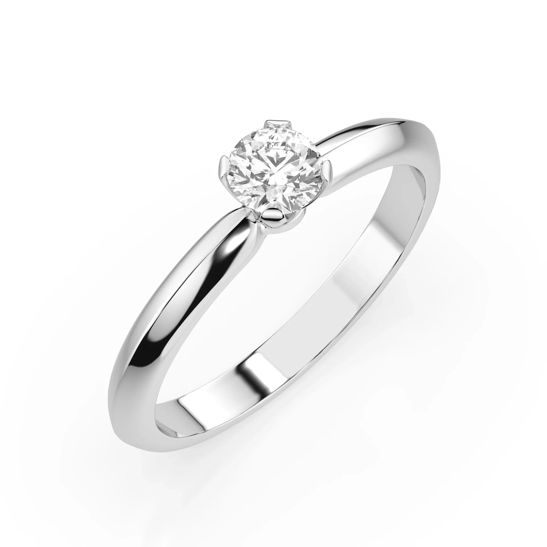 Каблучка Солітер 0.3 ct — 101-10089(4.2)