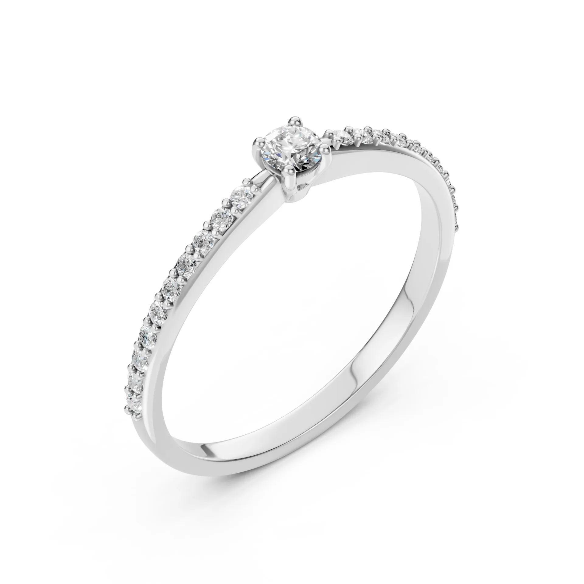 Каблучка Солітер Вічність 0.1 ct — 101-10116/2(3.0)