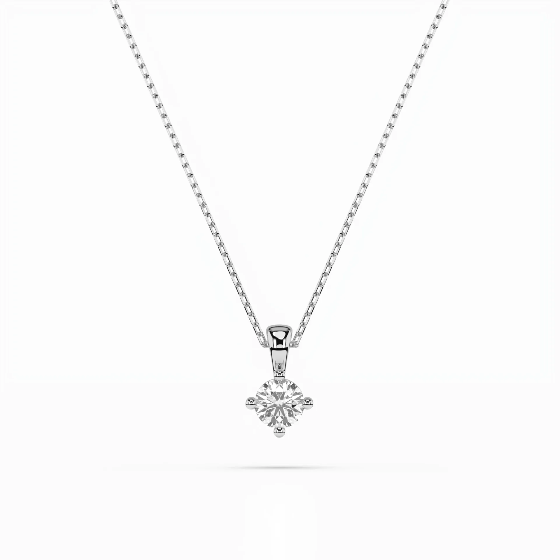 Кольє Солітер 0.1 ct — 104-10011(3.0)