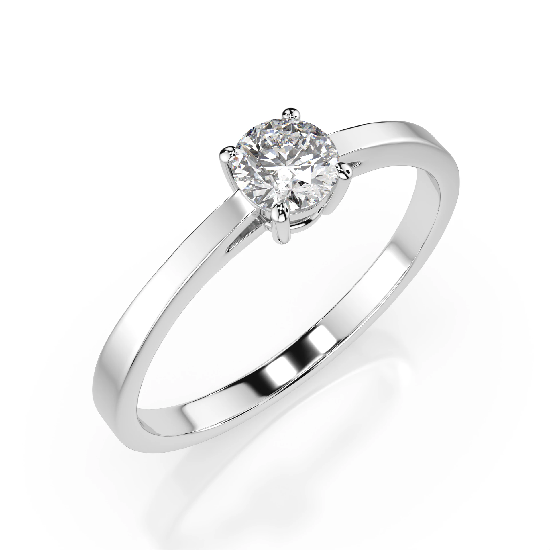 Каблучка Солітер 0.3 ct — 101-10012/1(4.2)