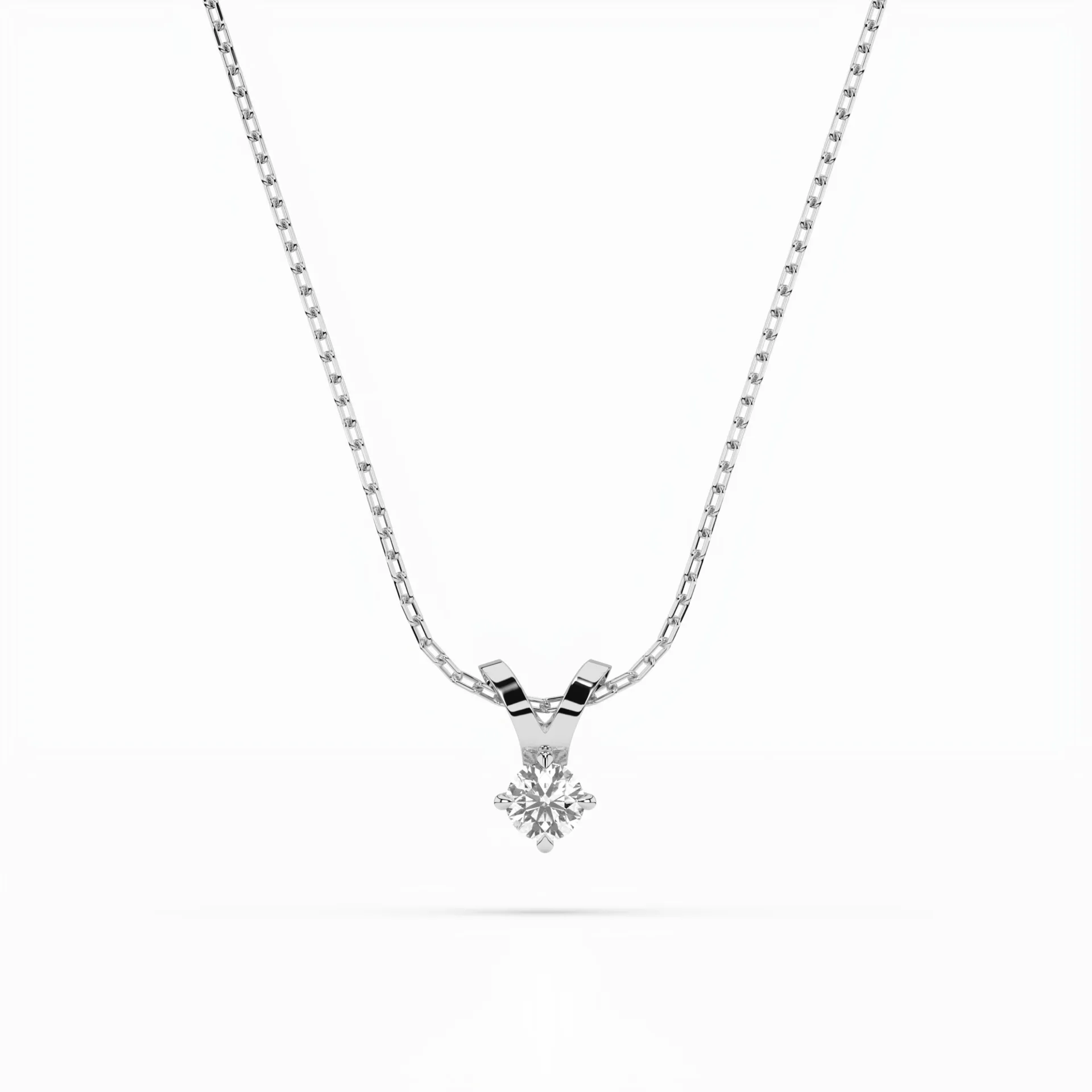 Кольє Солітер 0.2 ct — 104-10037(3.7)