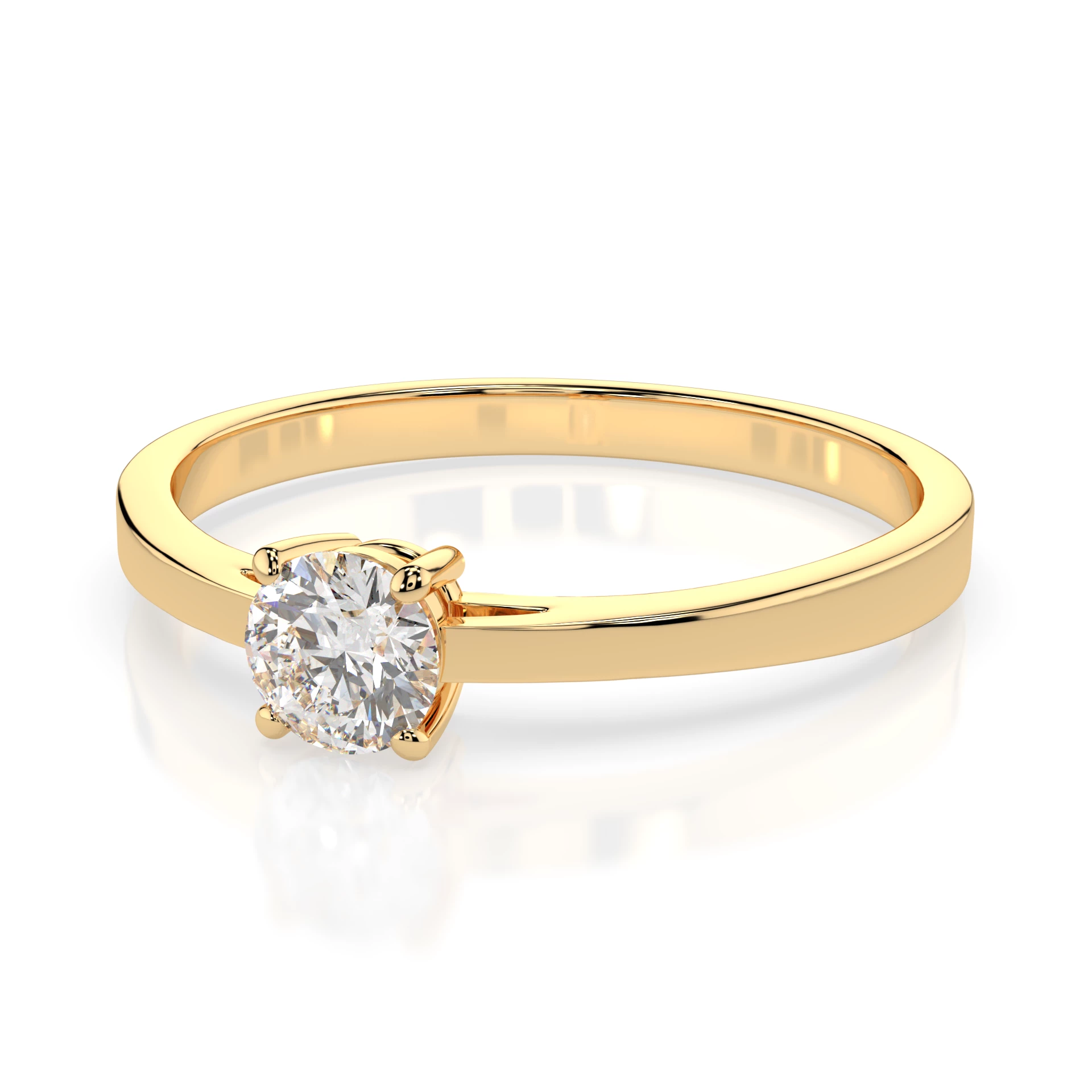 Каблучка Солітер 0.25 ct — 101-10012/1(4.0) - Зображення 6