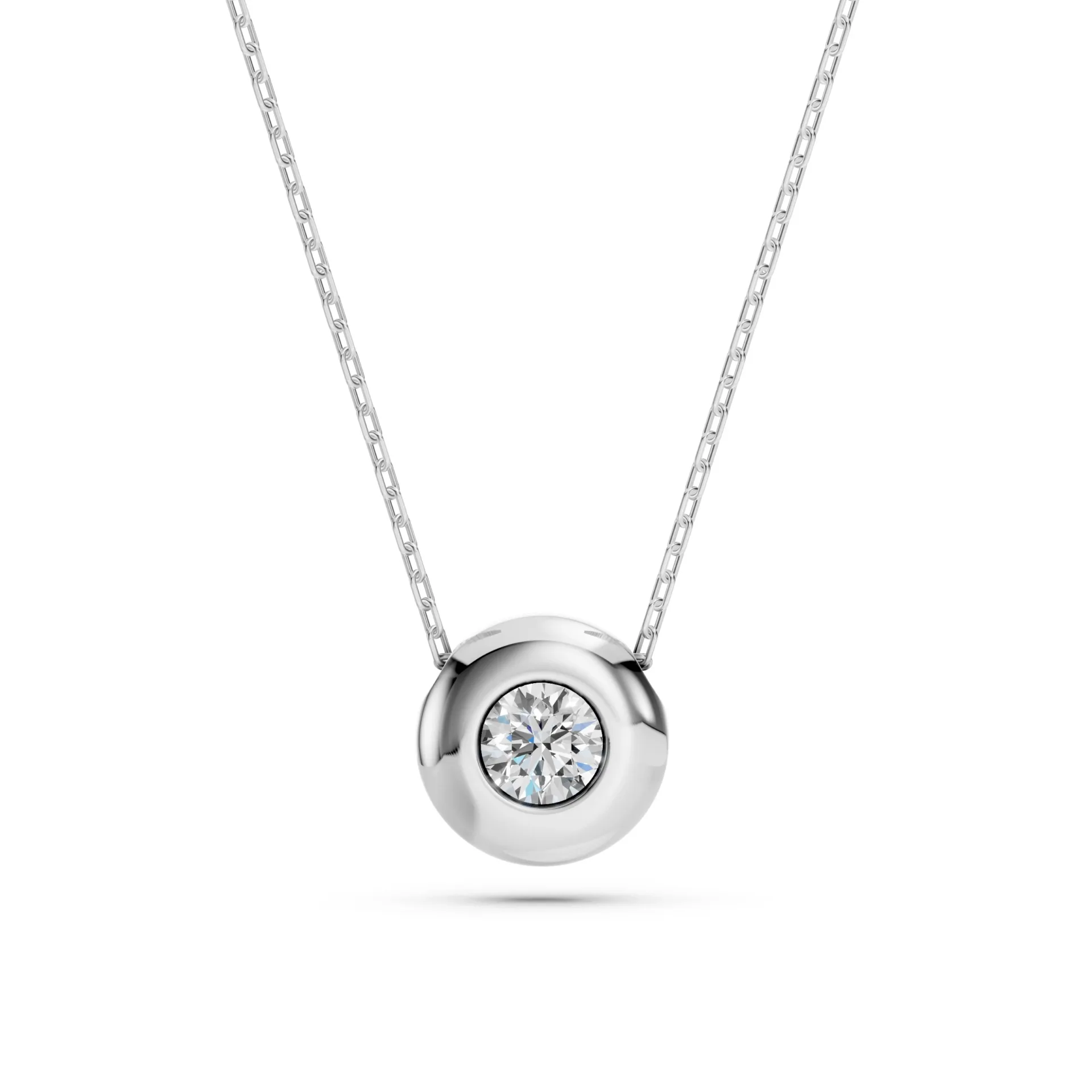 Кольє Солітер 0.15 ct — 104-10007(3.4)