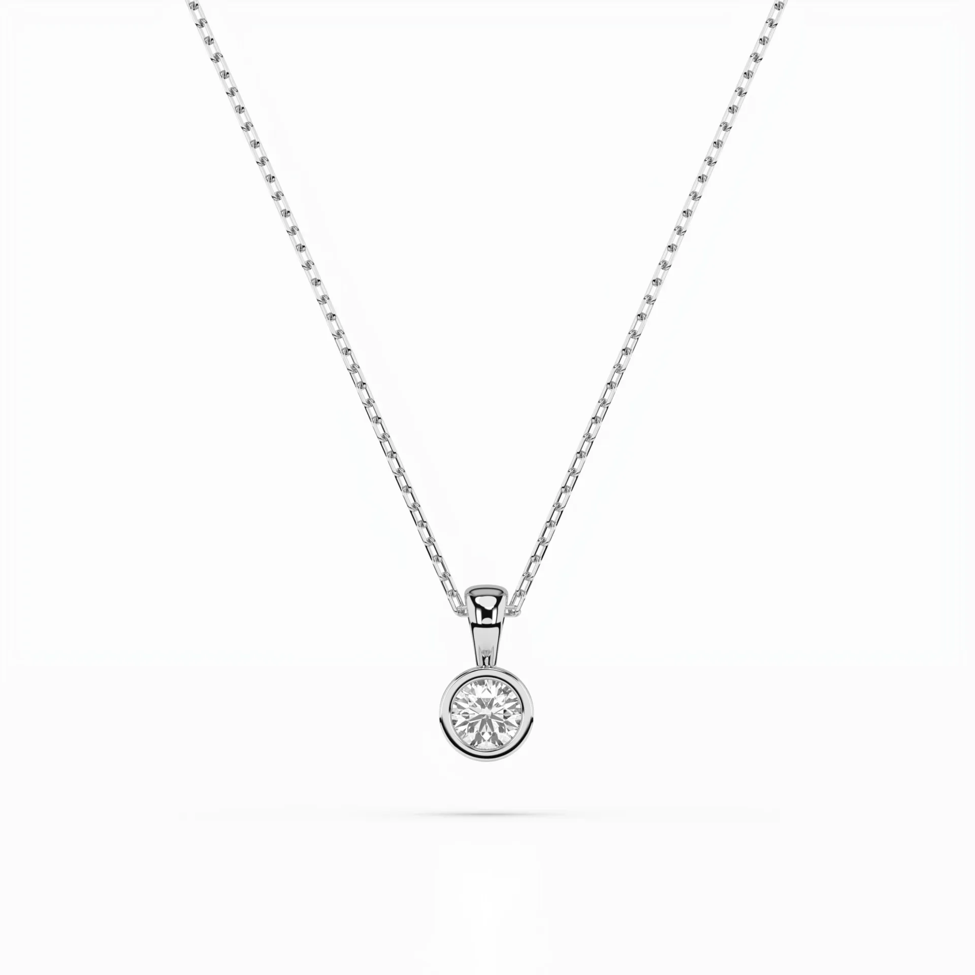 Кольє Солітер 0.1 ct — 104-10010(3.0)