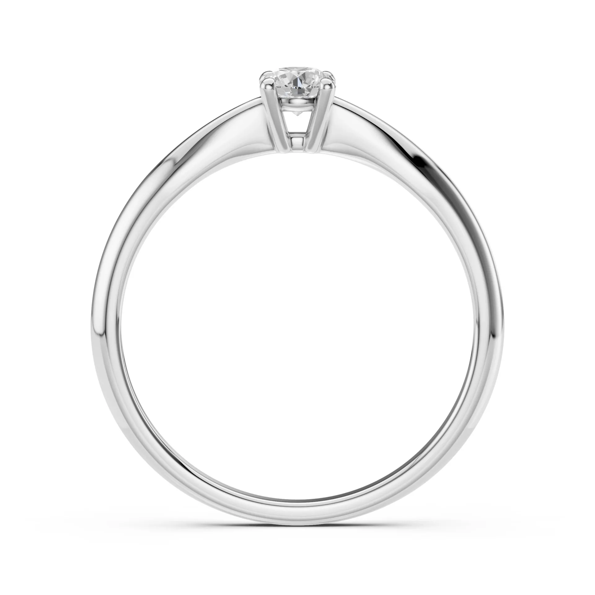 Каблучка Солітер 0.2 ct — 101-10021(3.7)