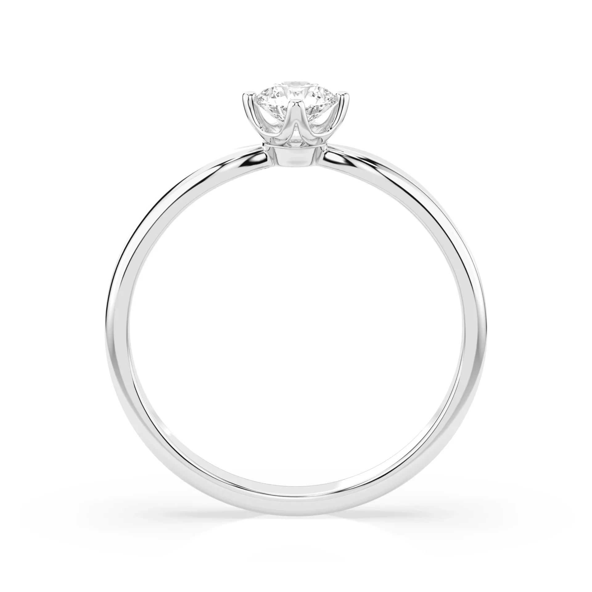 Каблучка Солітер 0.2 ct — 101-10041(3.7)