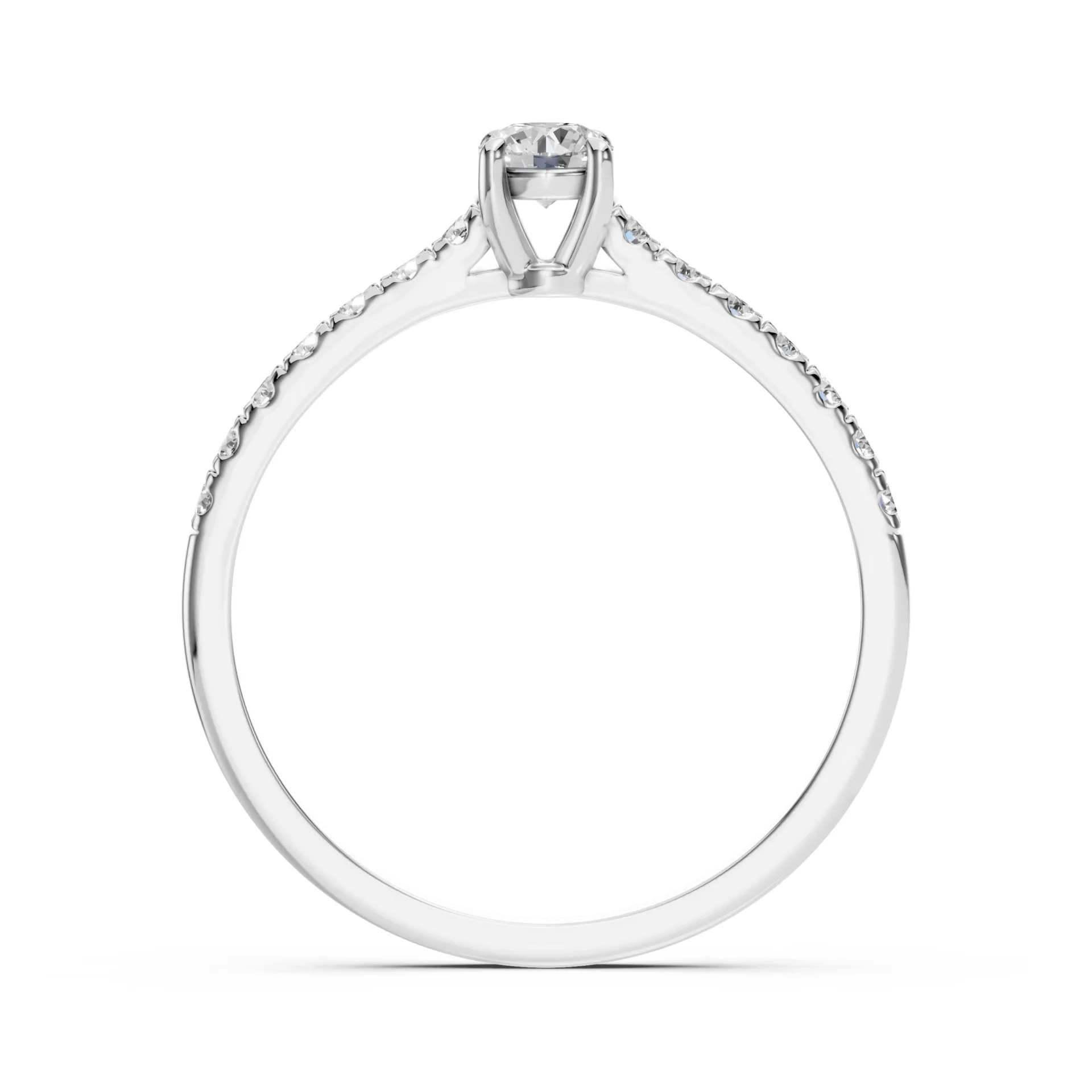 Каблучка Солітер Вічність 0.2 ct — 101-10094(3.7)