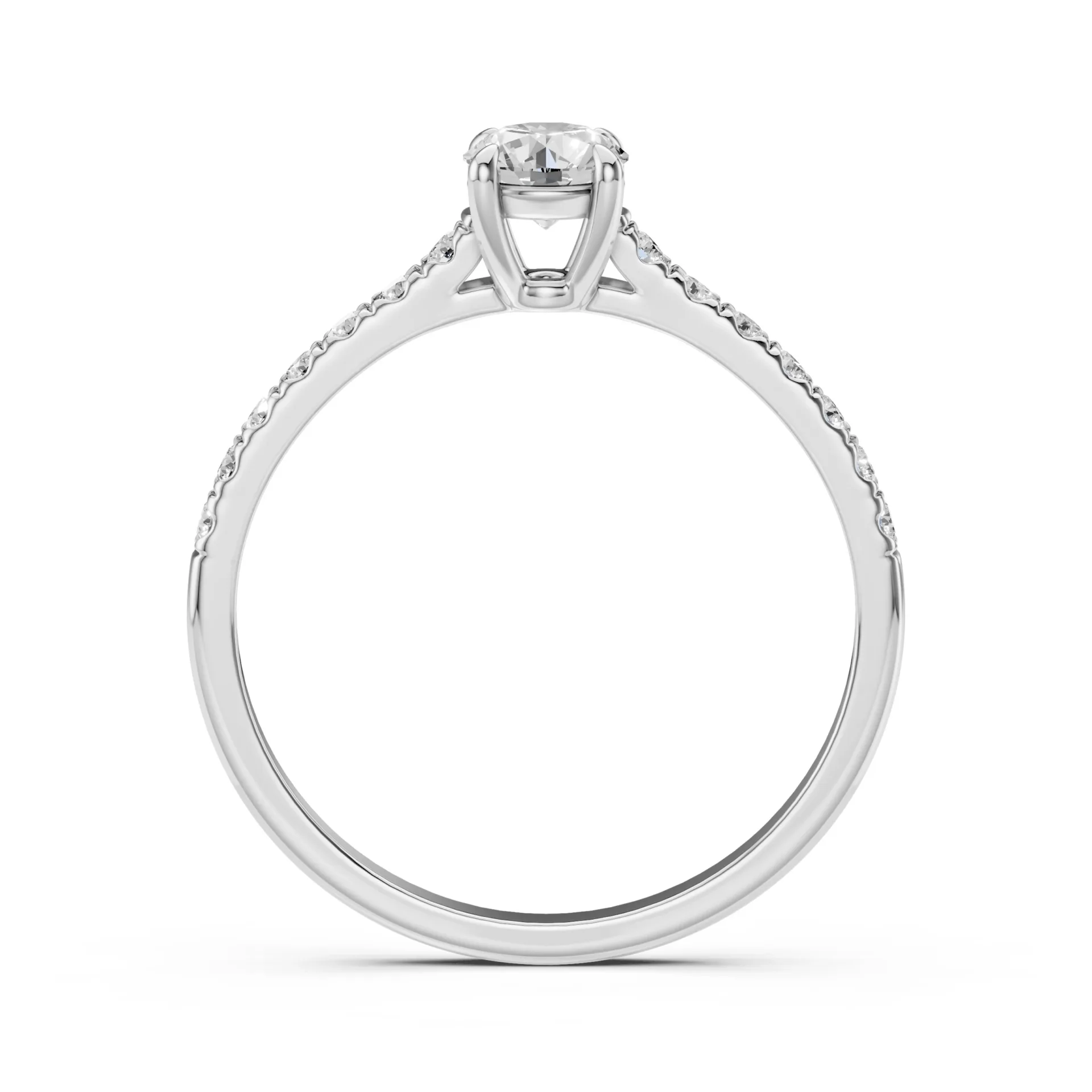 Каблучка Солітер Вічність 0.4 ct — 101-10094(4.7)