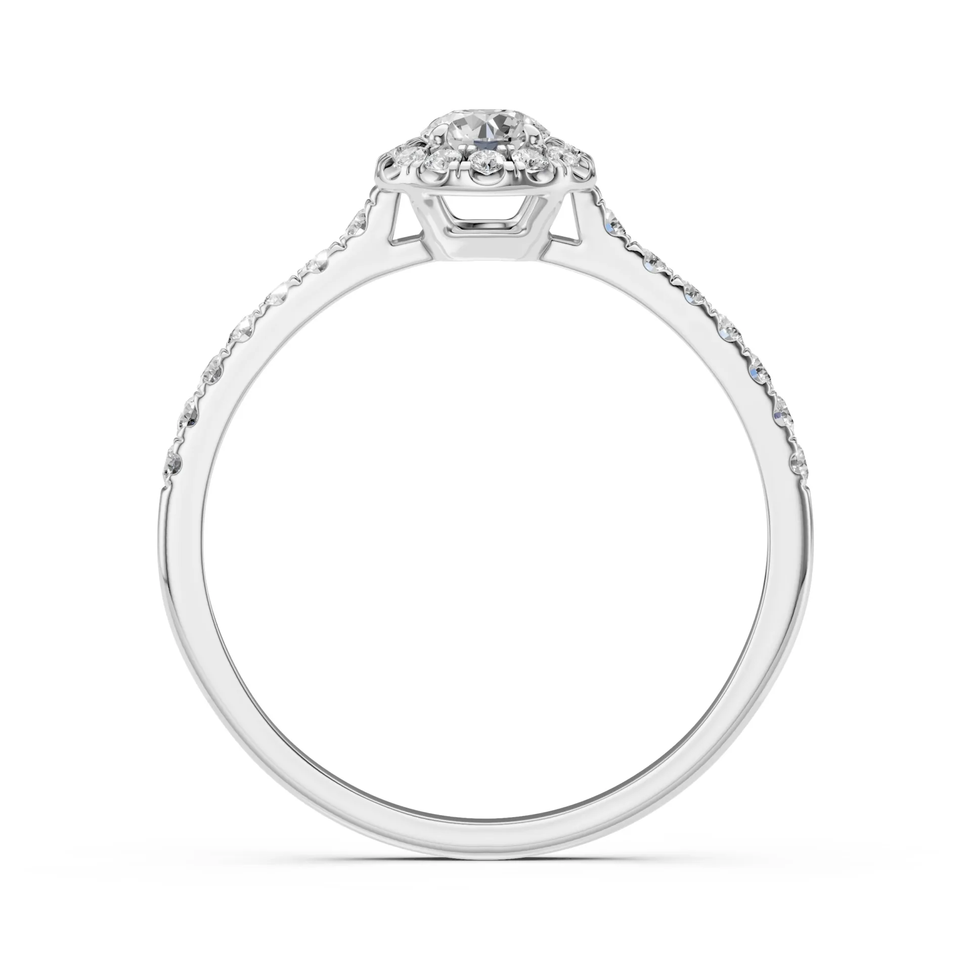 Каблучка Солітер Вічність 0.2 ct — 101-10095(3.7)