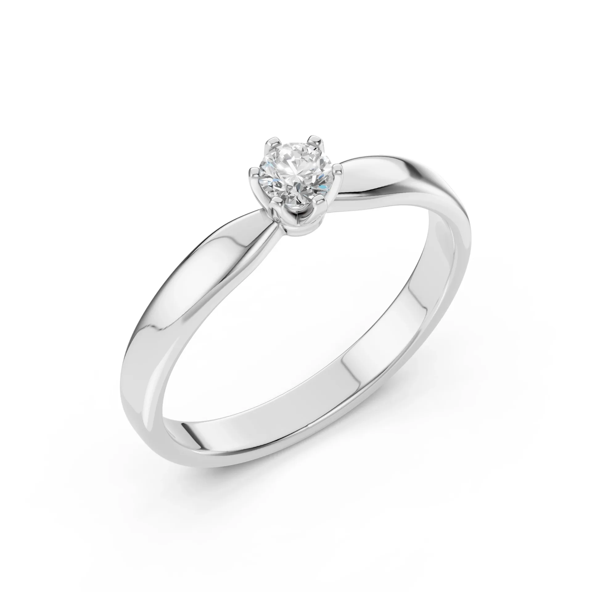 Каблучка Солітер 0.15 ct — 101-10040(3.4)
