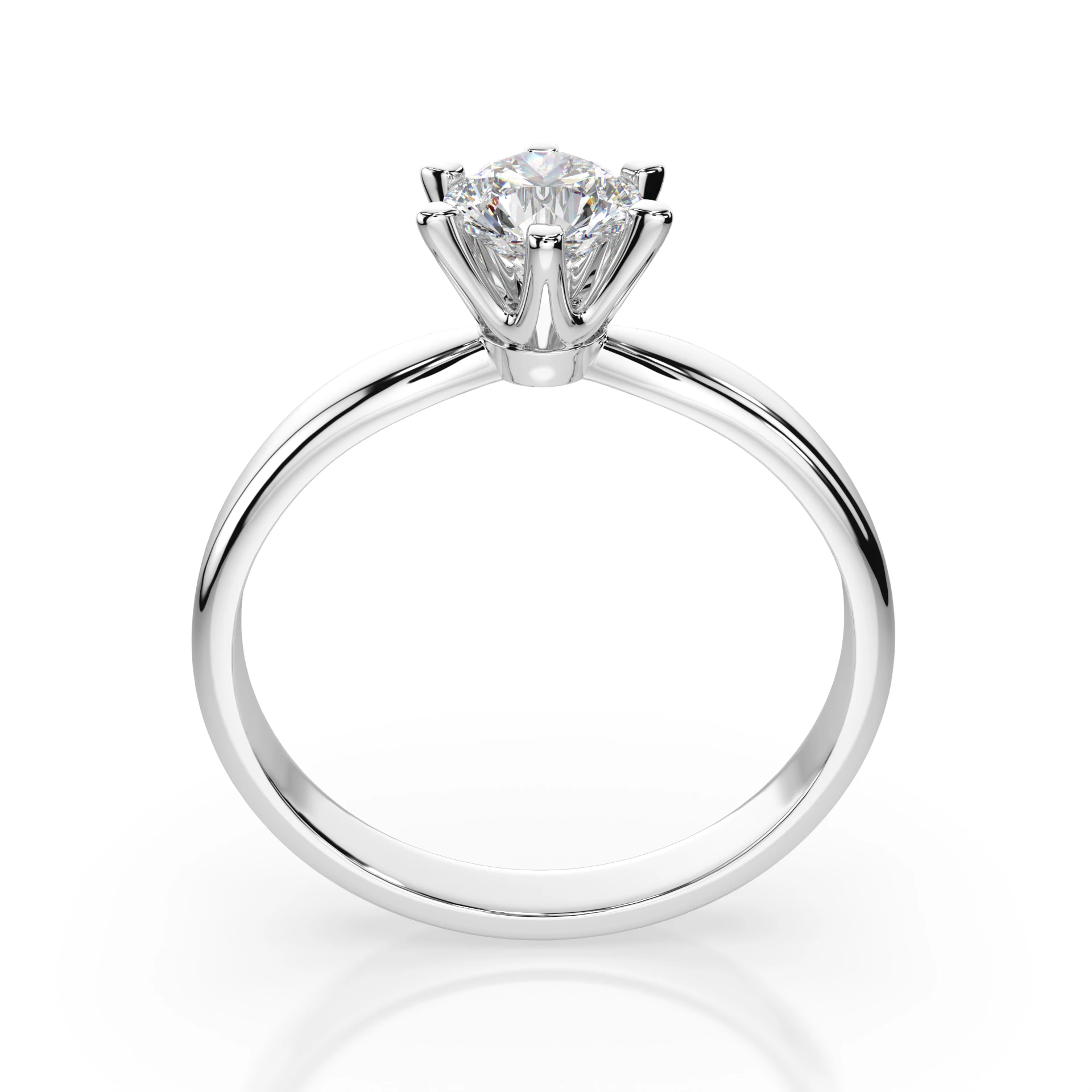 Каблучка Солітер 0.7 ct — 101-10040(5.7)