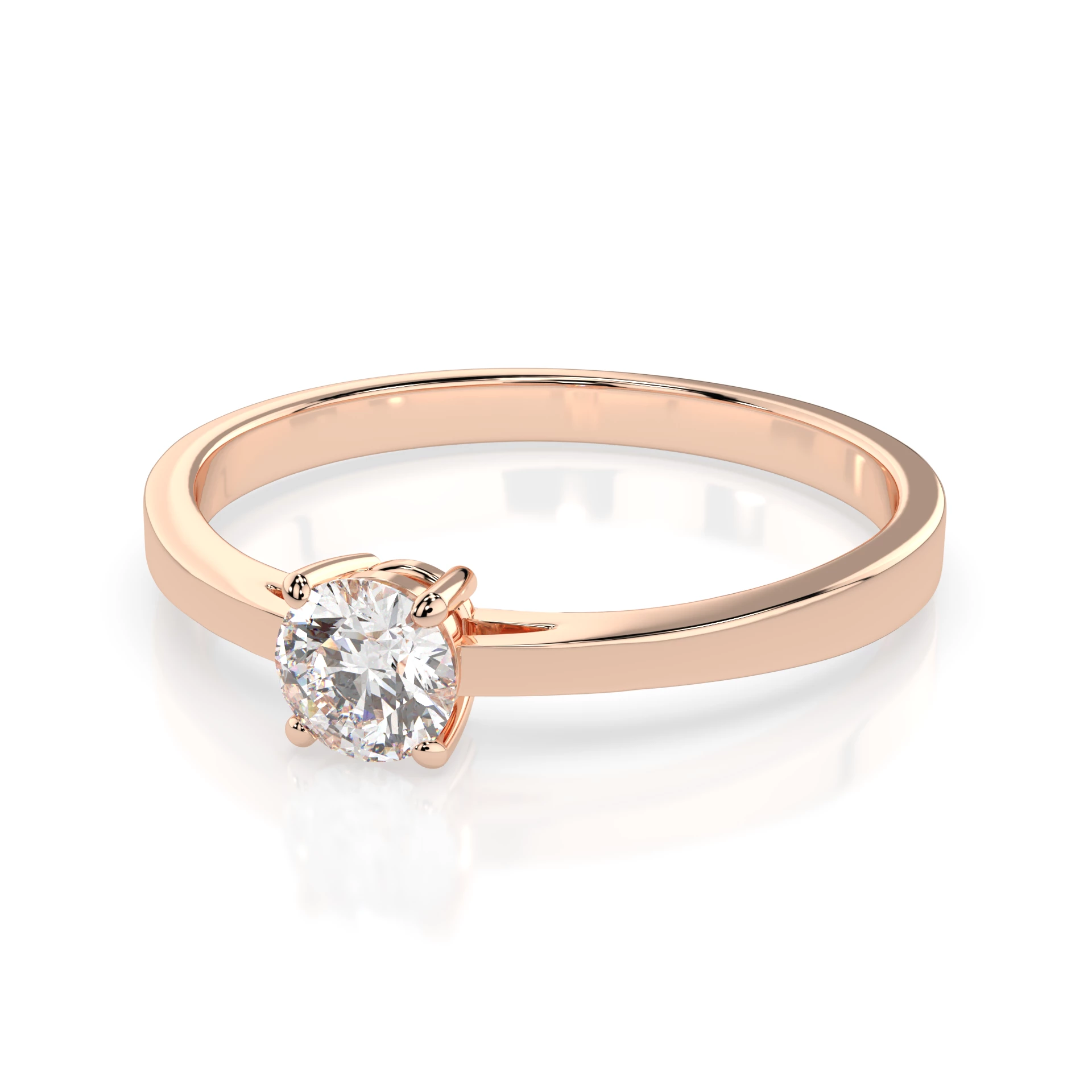 Каблучка Солітер 0.25 ct — 101-10012/1(4.0) - Зображення 9