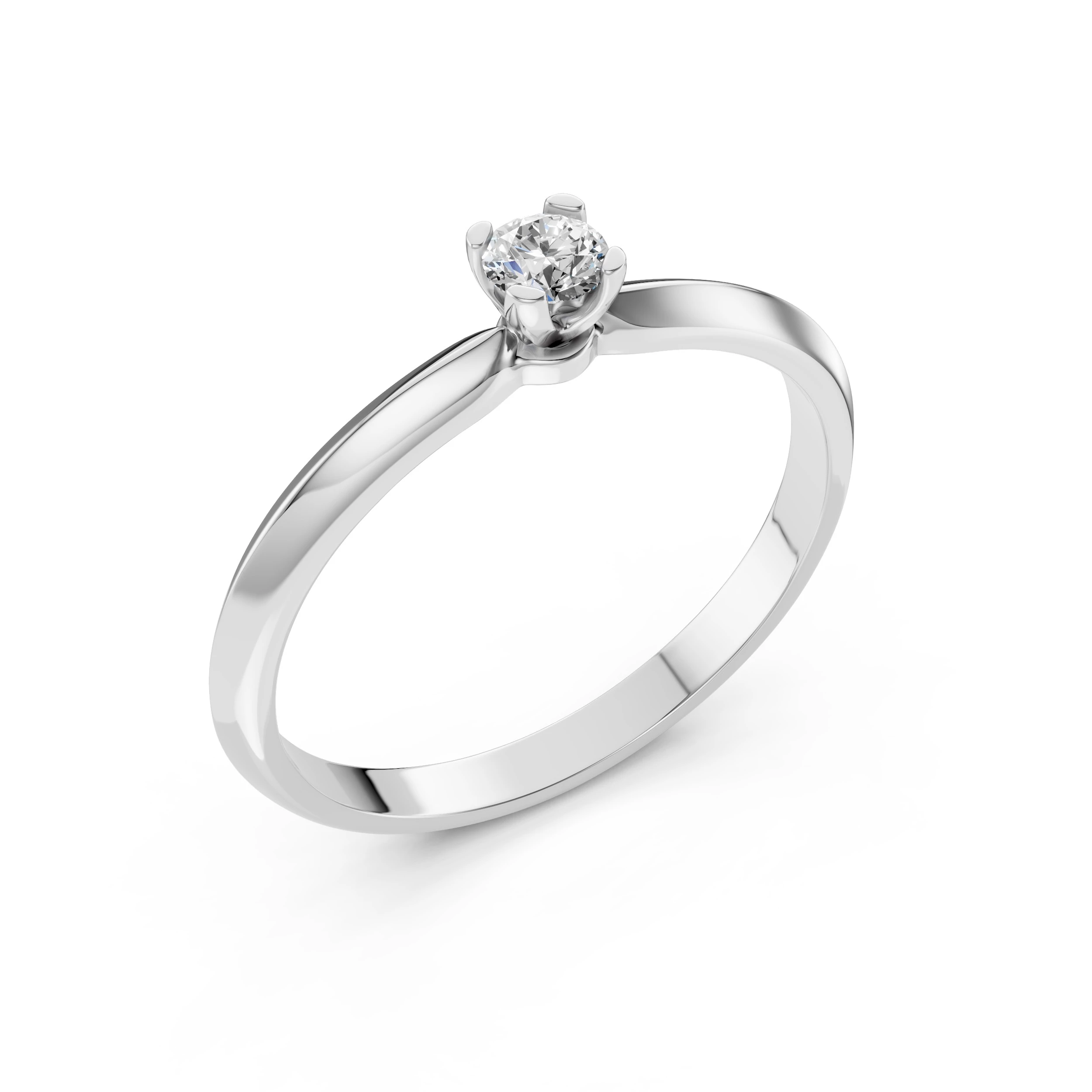 Каблучка Солітер 0.15 ct — 101-10089(3.4)