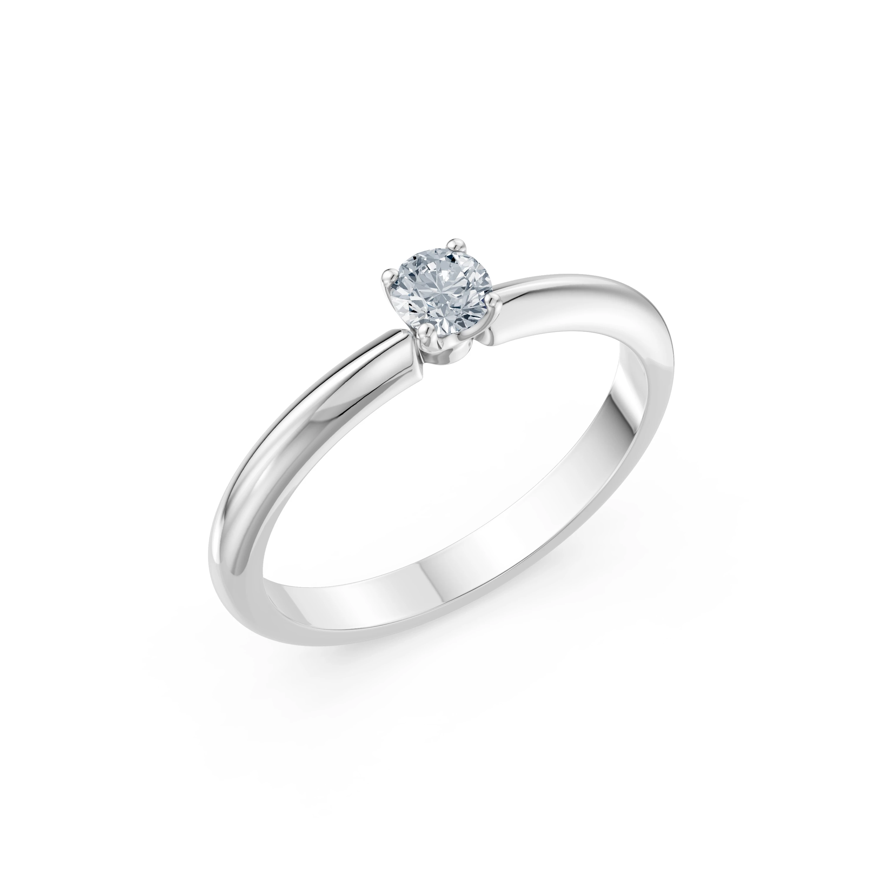 Каблучка Солітер 0.2 ct — 101-10089(3.7)