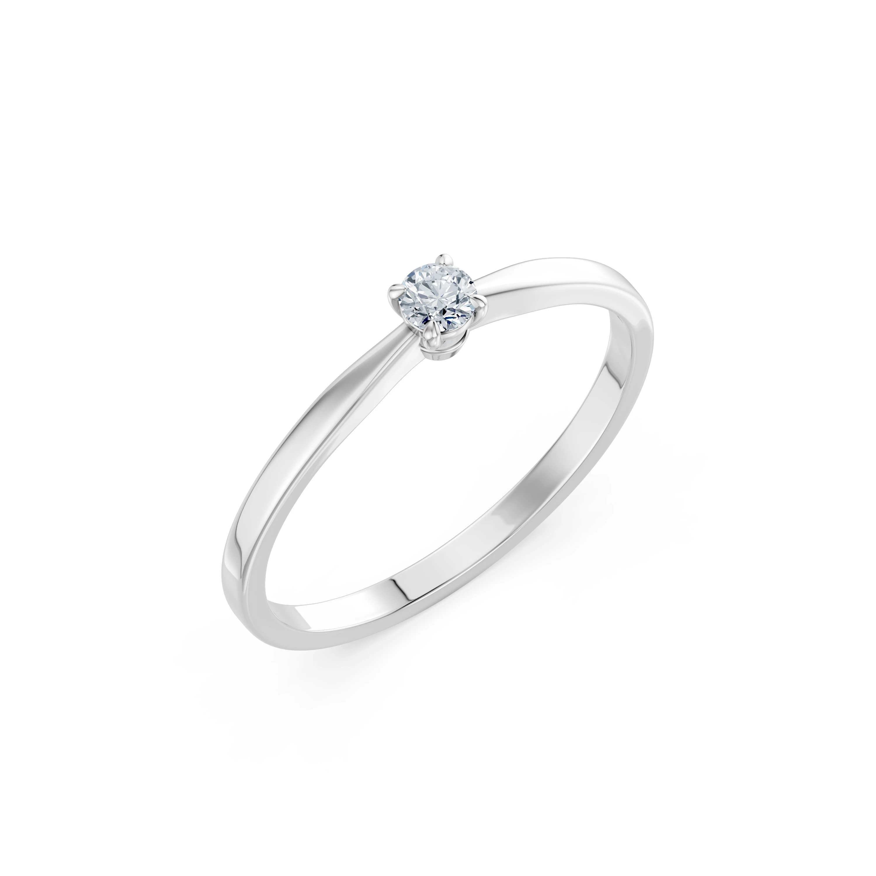 Каблучка Солітер 0.1 ct — 101-10116(3.0)
