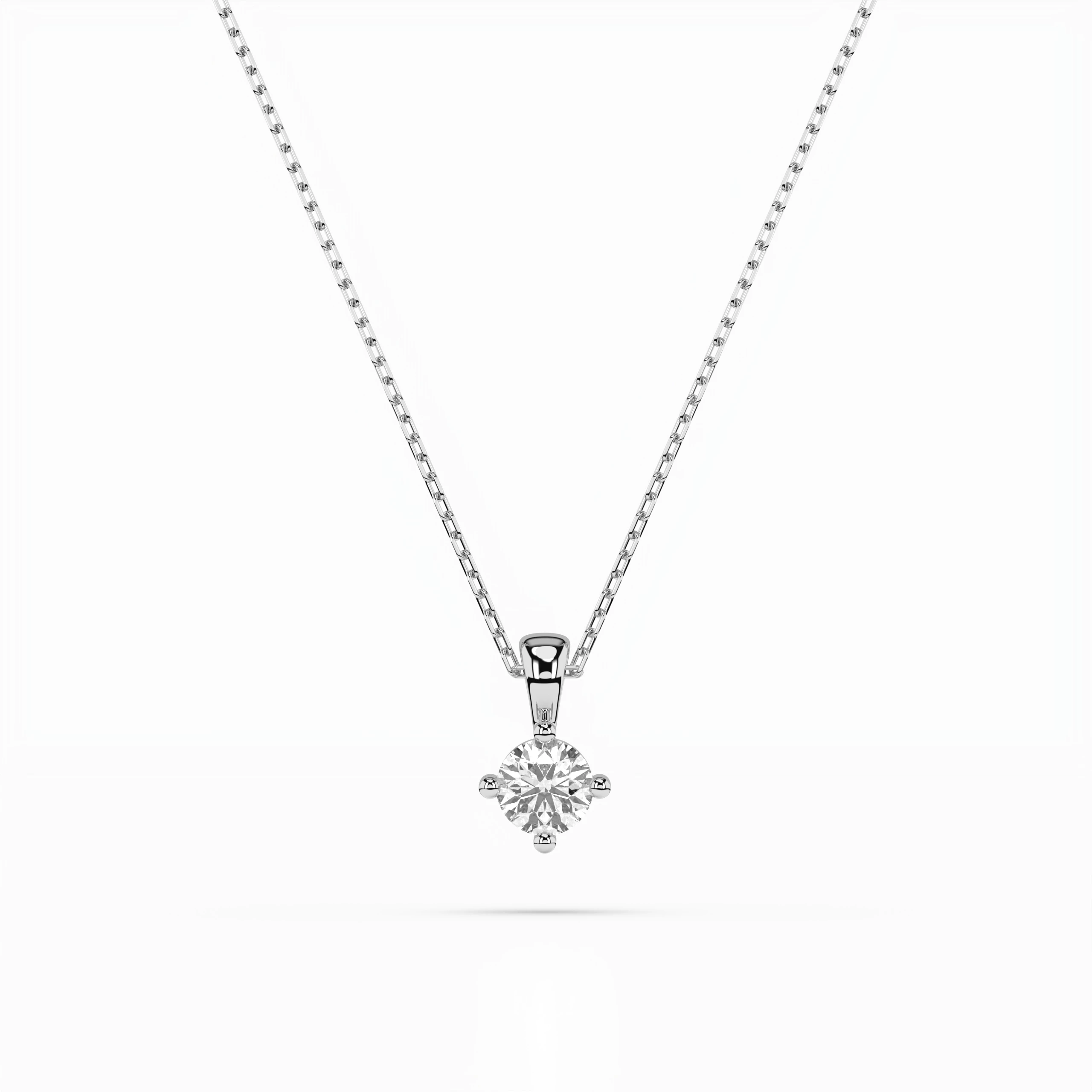 Кольє Солітер 0.1 ct — 104-10011(3.0)