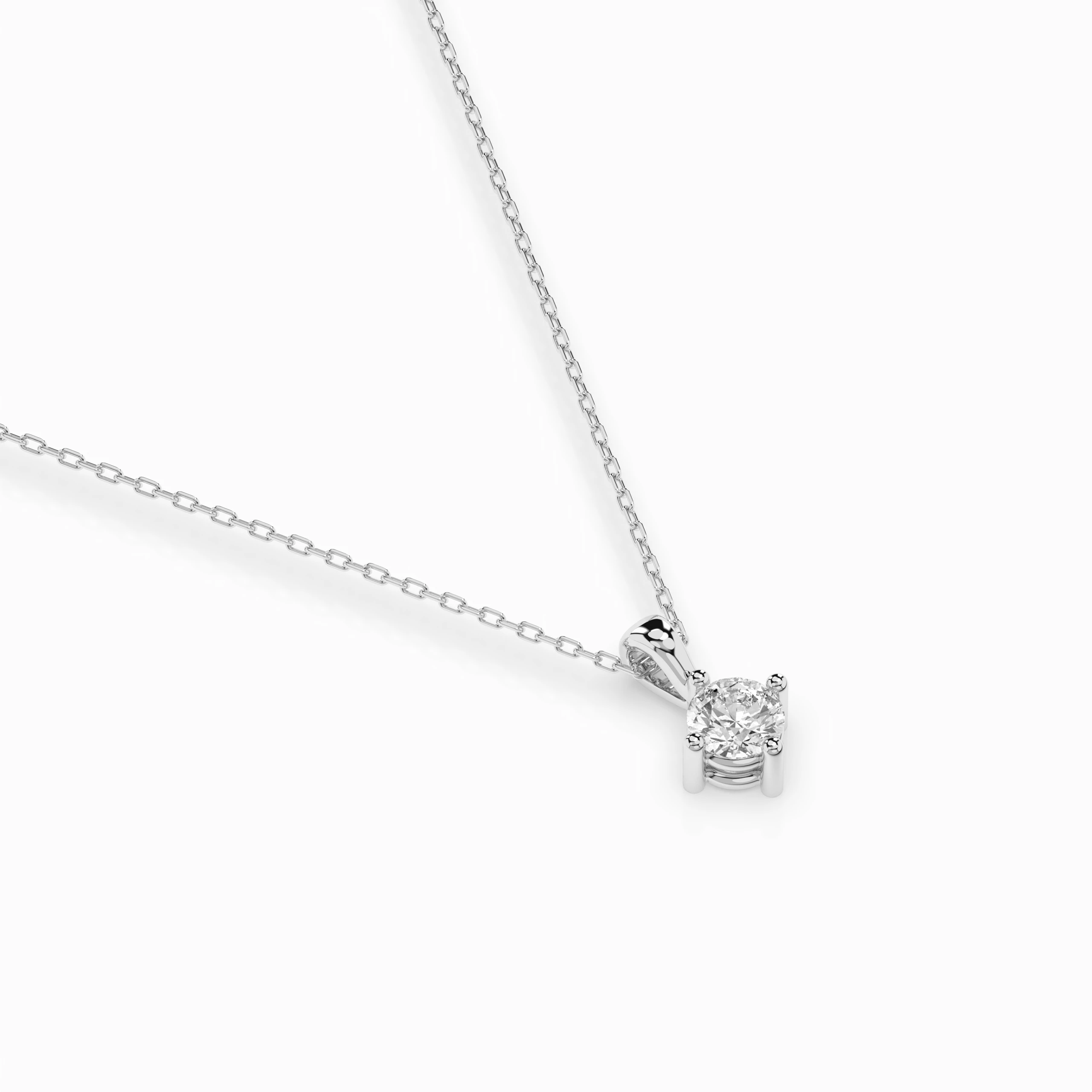 Кольє Солітер 0.1 ct — 104-10011(3.0) - Зображення 3