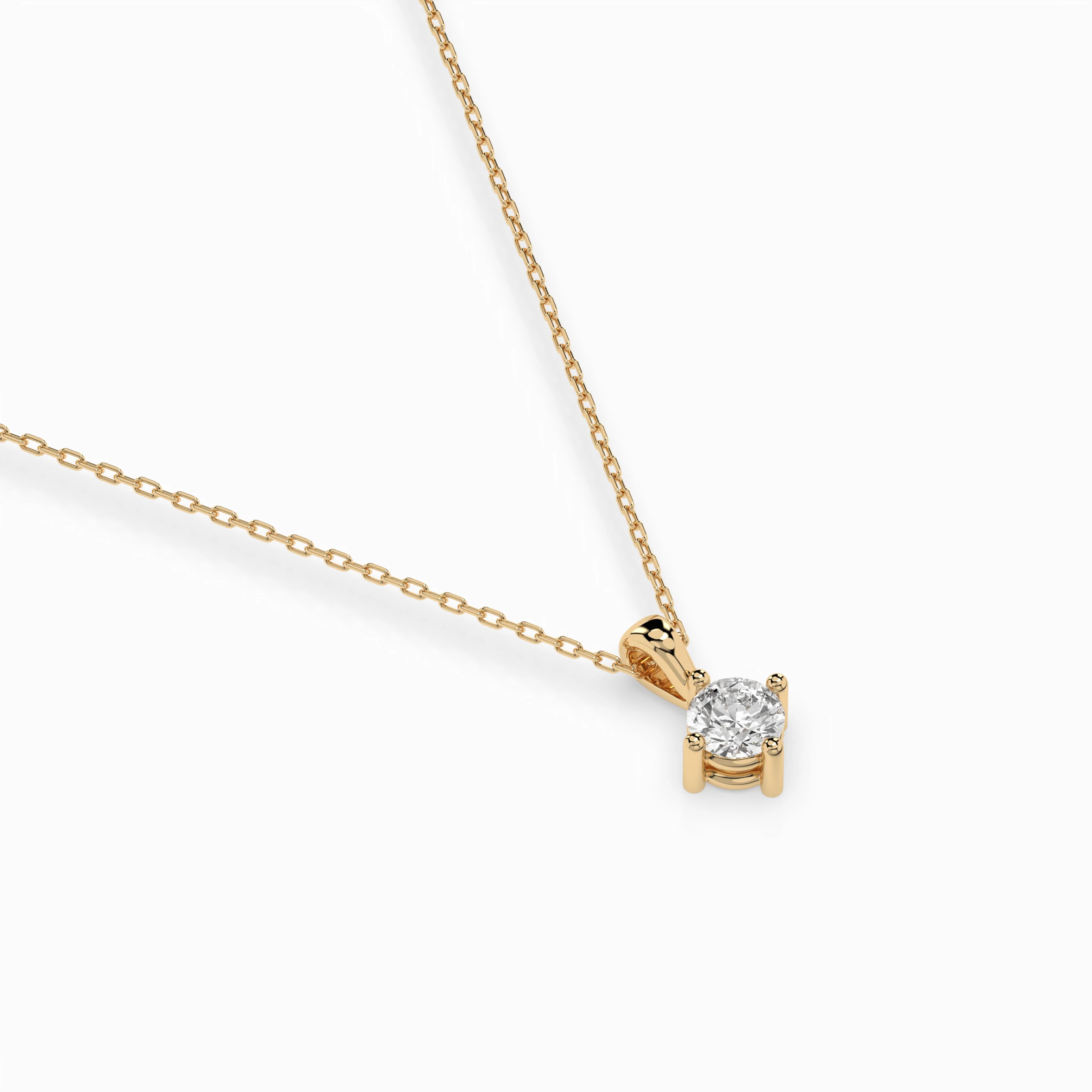 Кольє Солітер 0.1 ct — 104-10011(3.0) - Зображення 6