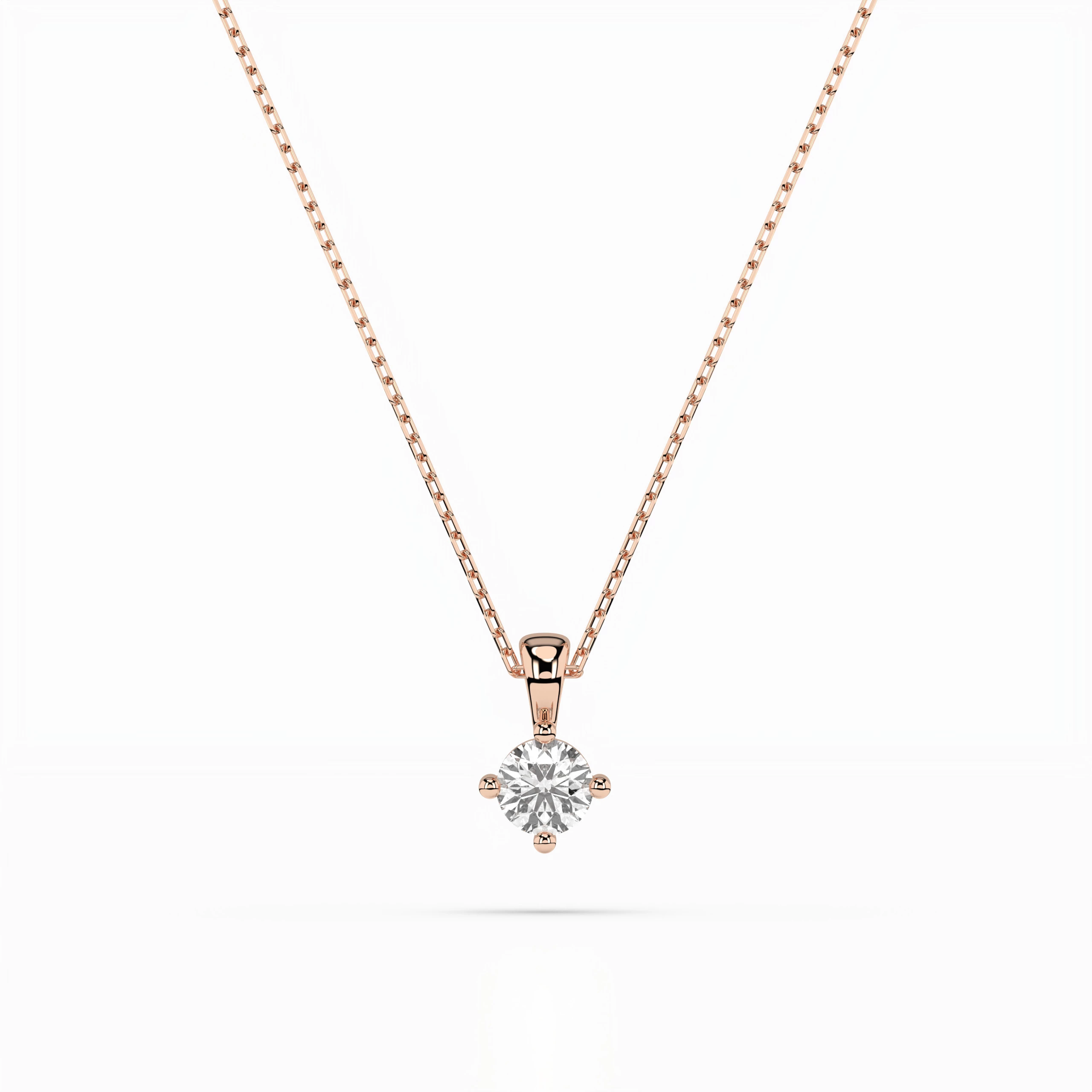 Кольє Солітер 0.1 ct — 104-10011(3.0) - Зображення 7