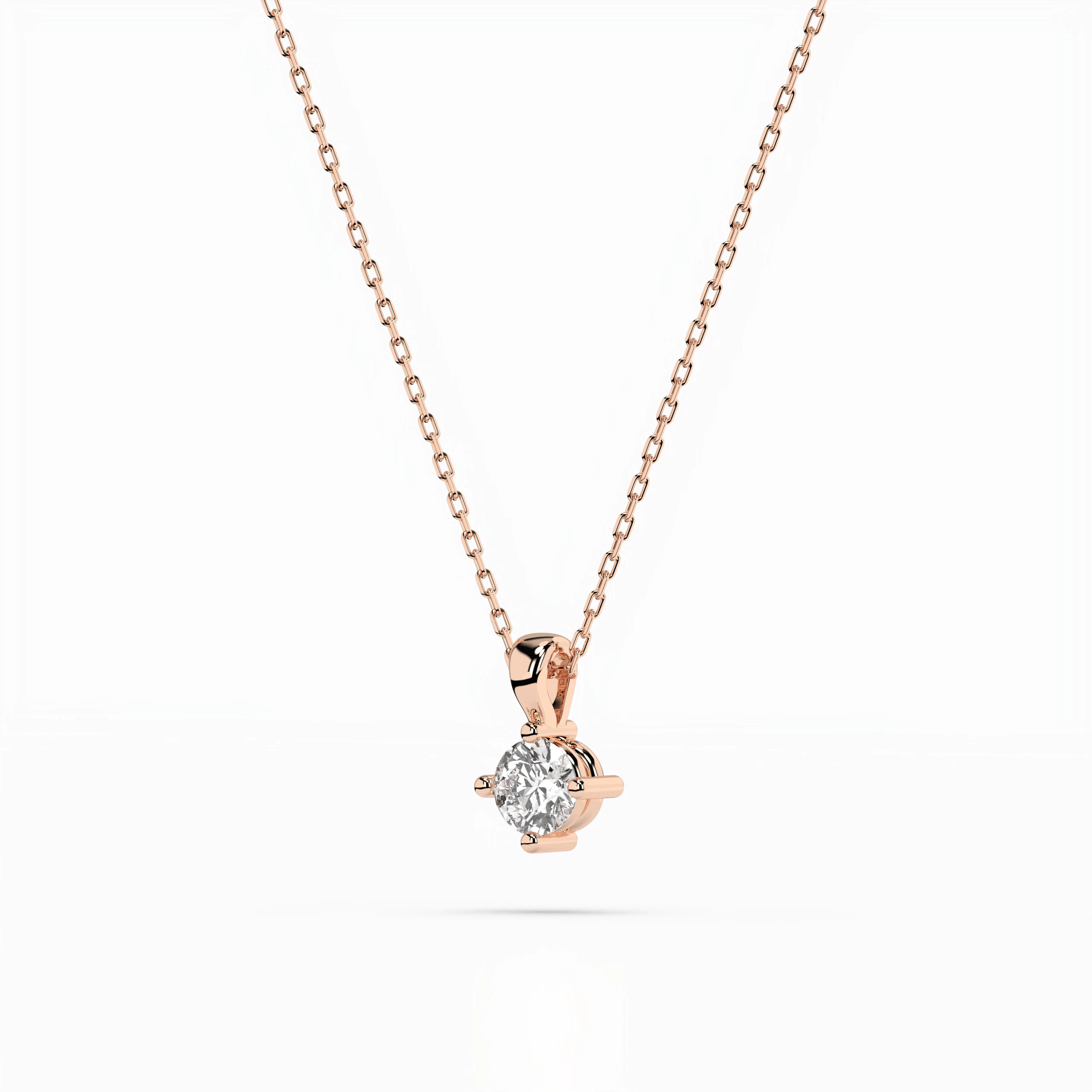 Кольє Солітер 0.1 ct — 104-10011(3.0) - Зображення 8