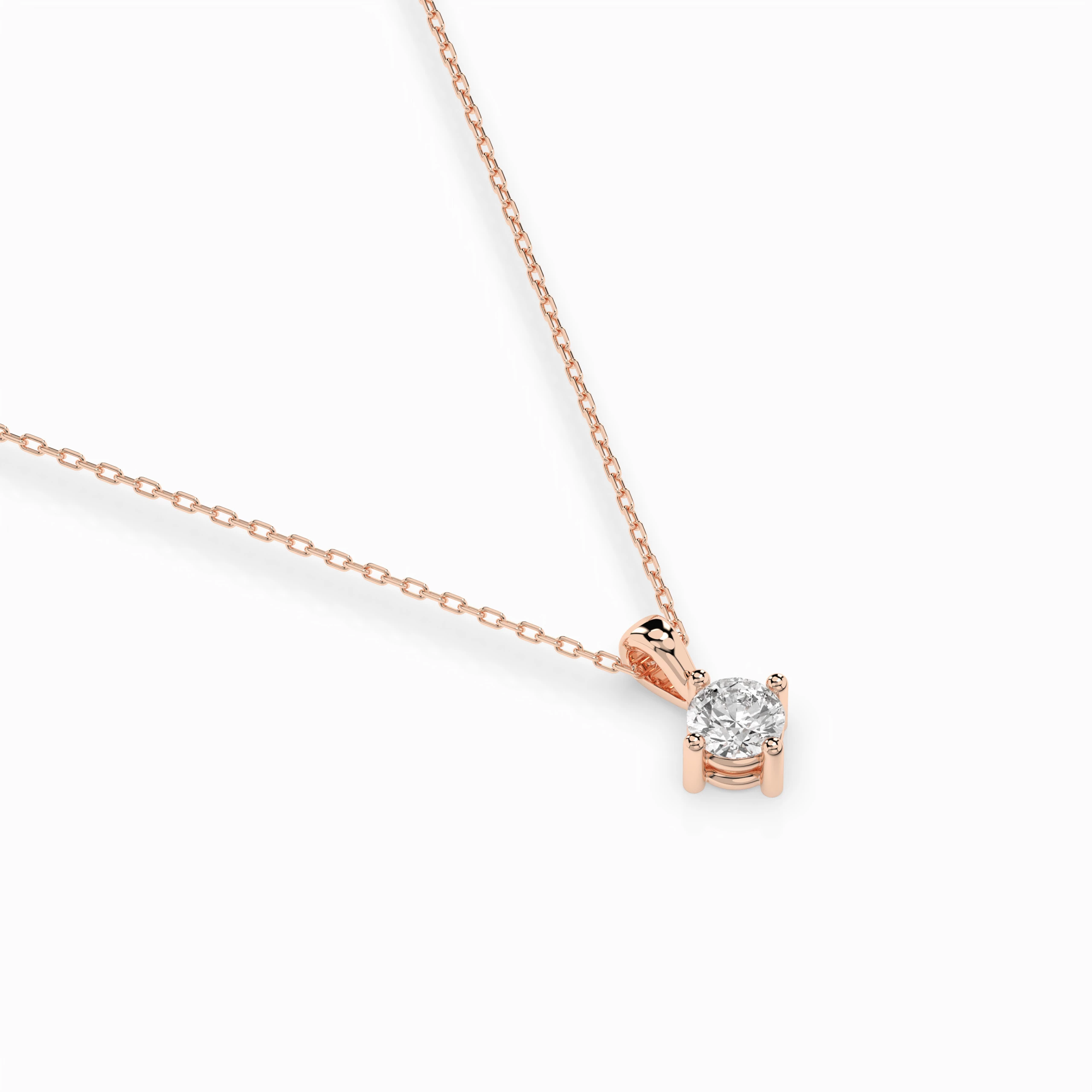 Кольє Солітер 0.1 ct — 104-10011(3.0) - Зображення 9