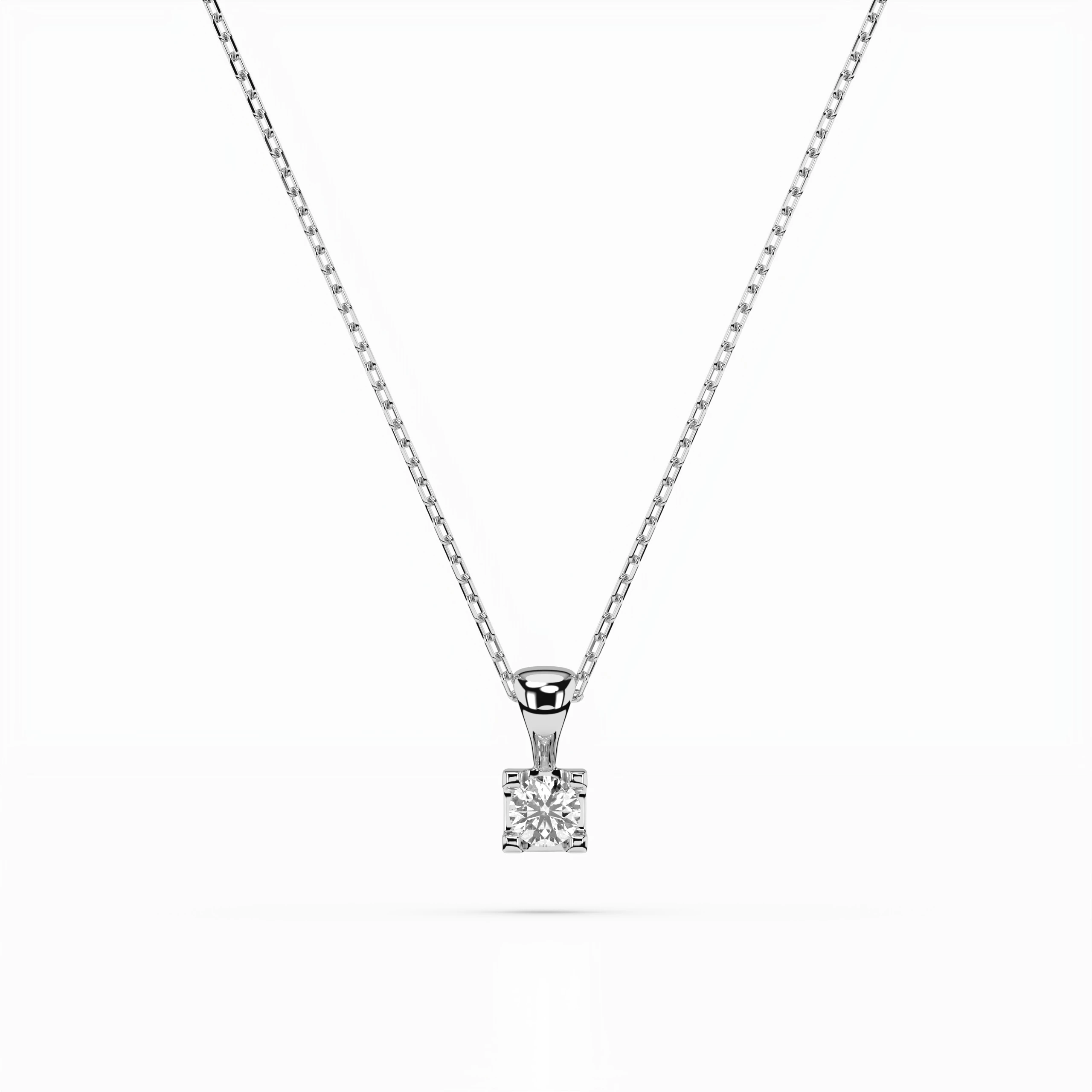 Кольє Солітер 0.08 ct — 104-10013(2.7)