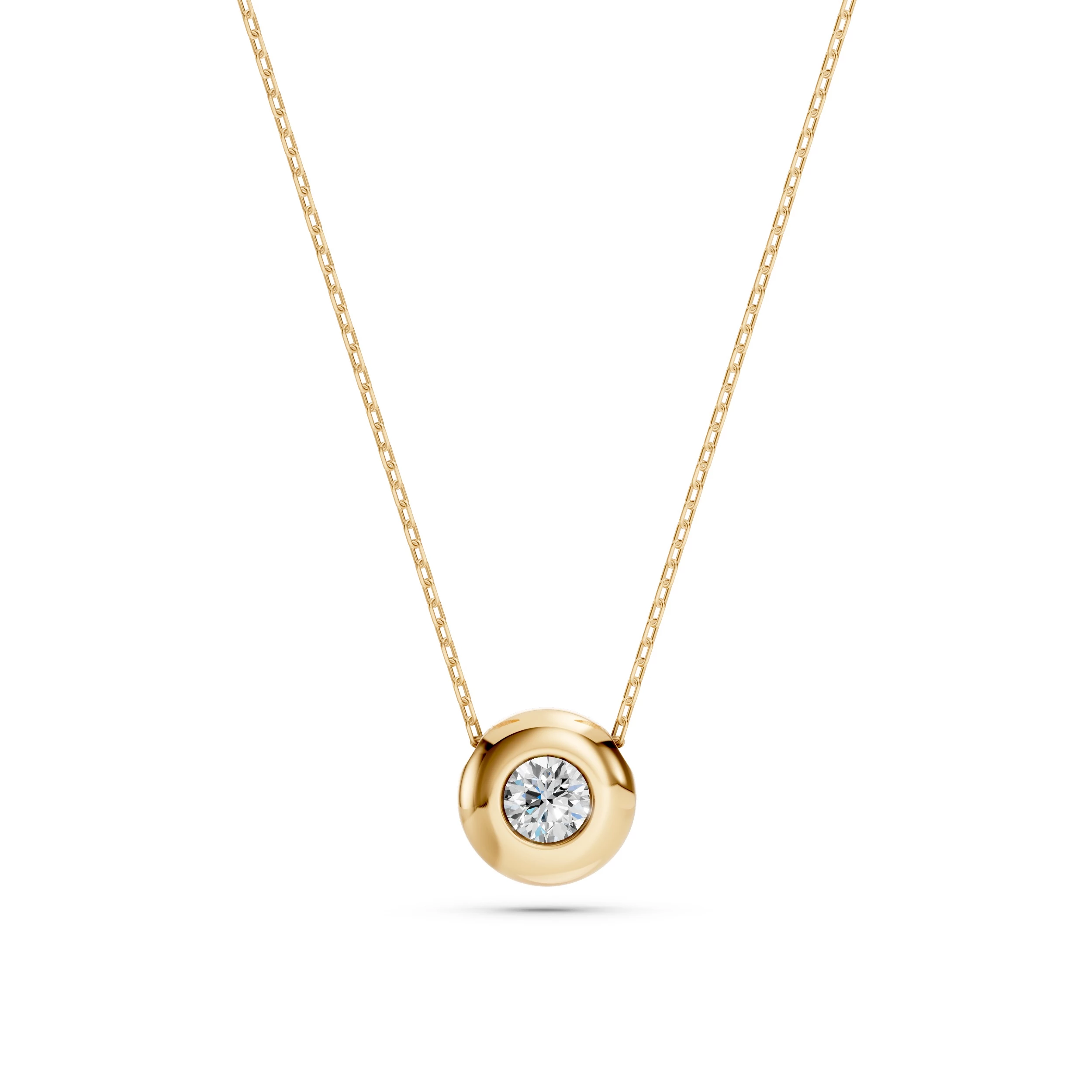 Кольє Солітер 0.15 ct — 104-10007(3.4) - Зображення 6