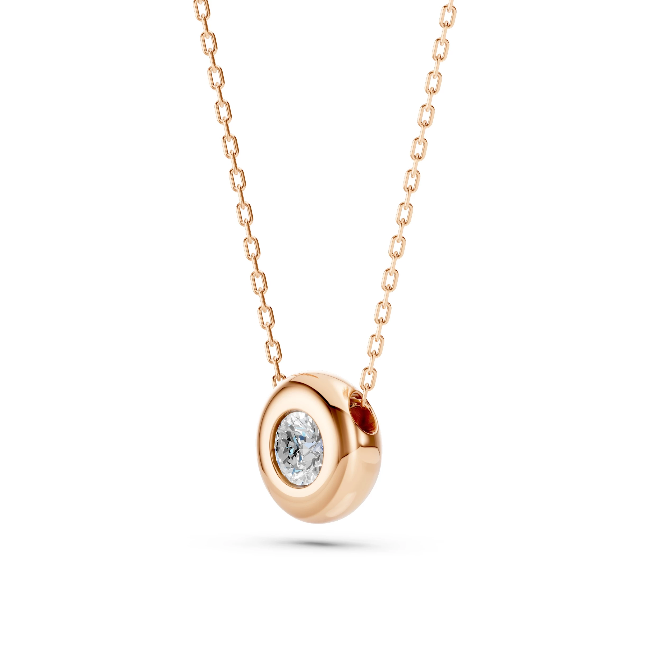 Кольє Солітер 0.15 ct — 104-10007(3.4) - Зображення 8
