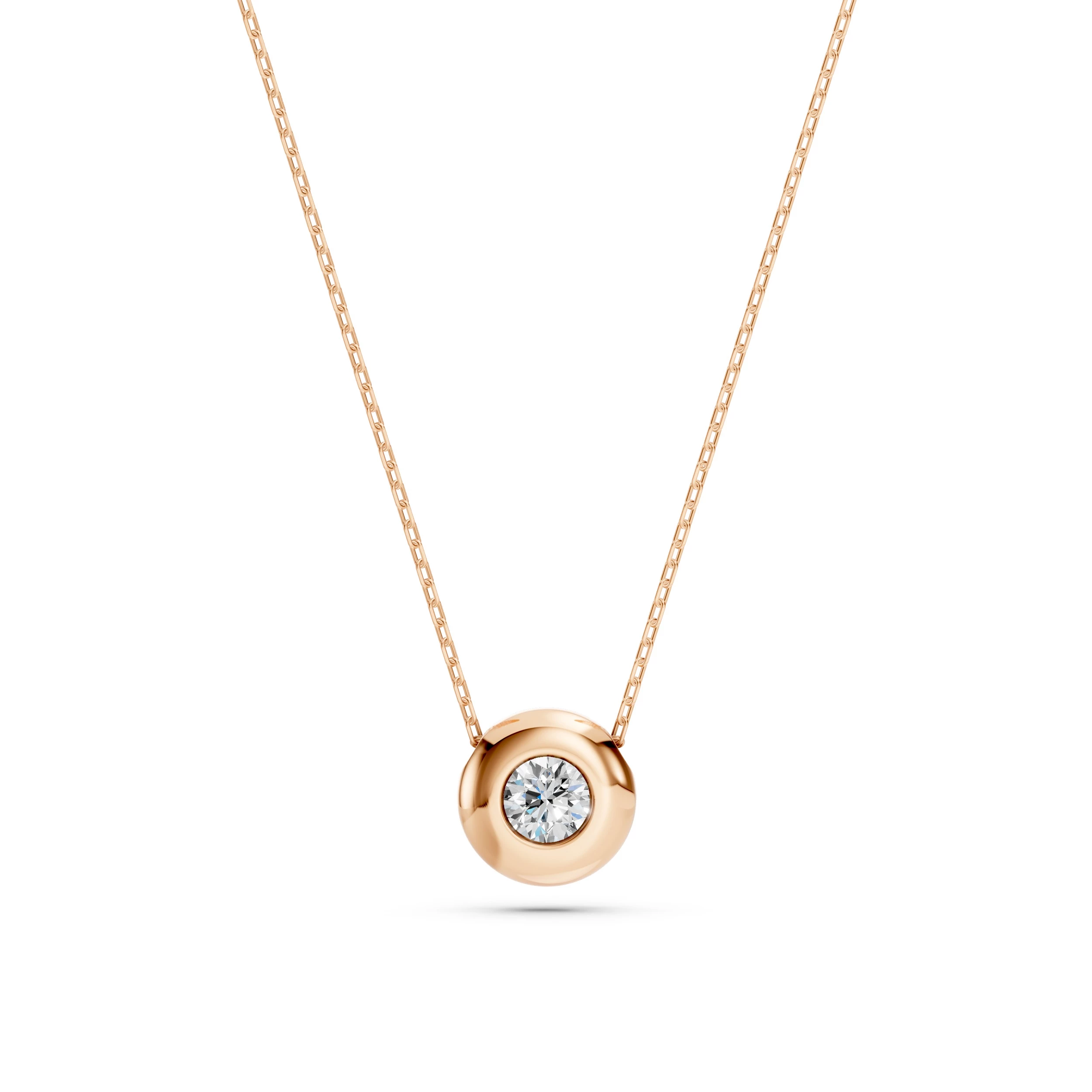 Кольє Солітер 0.15 ct — 104-10007(3.4) - Зображення 9