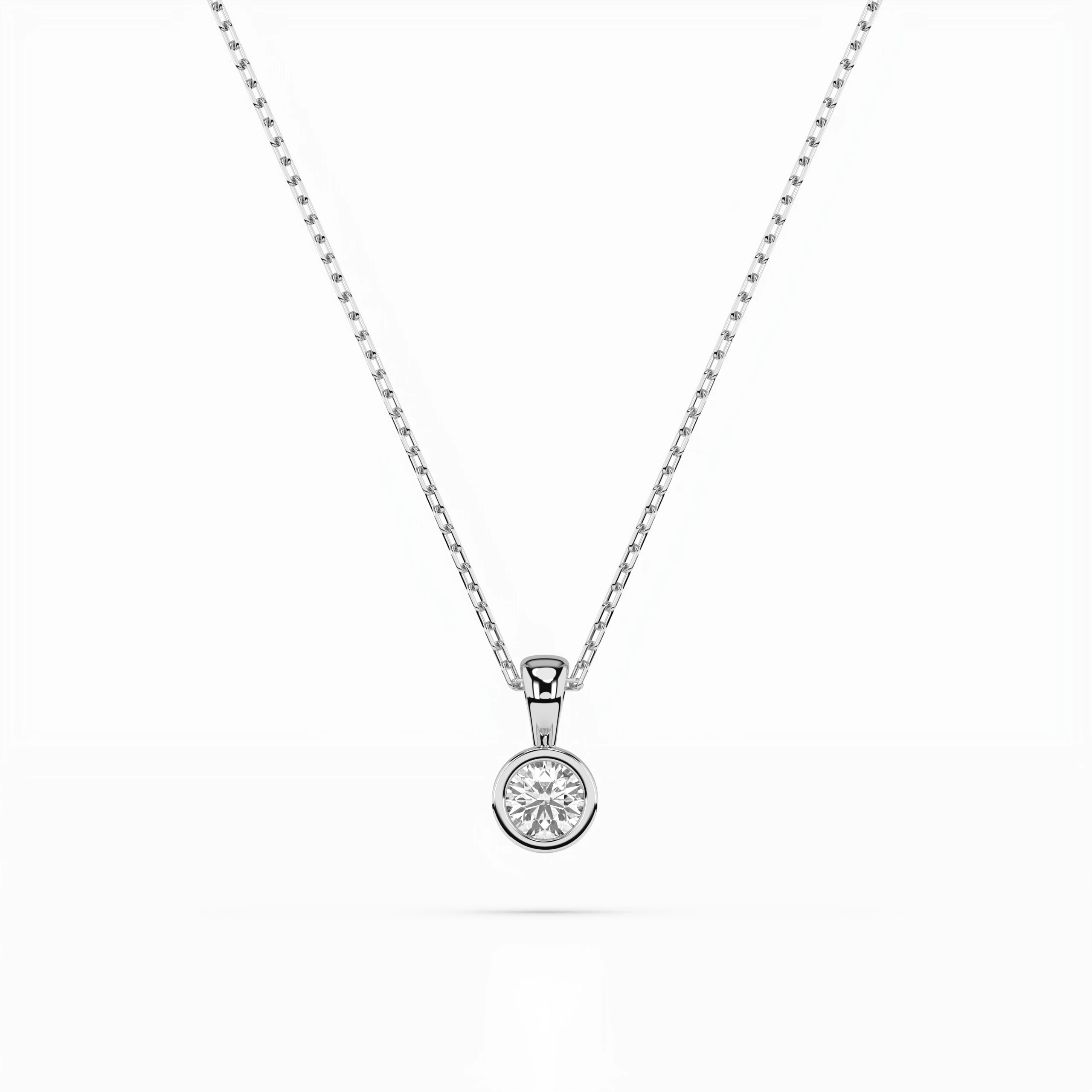 Кольє Солітер 0.1 ct — 104-10010(3.0)