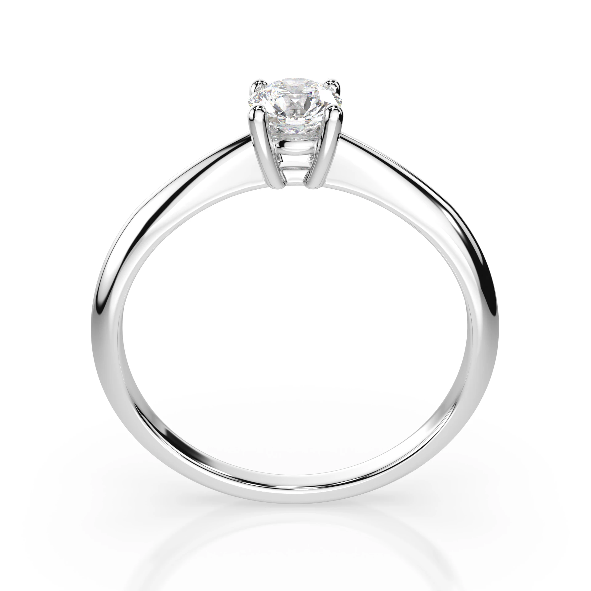 Каблучка Солітер 0.3 ct — 101-10021(4.2)