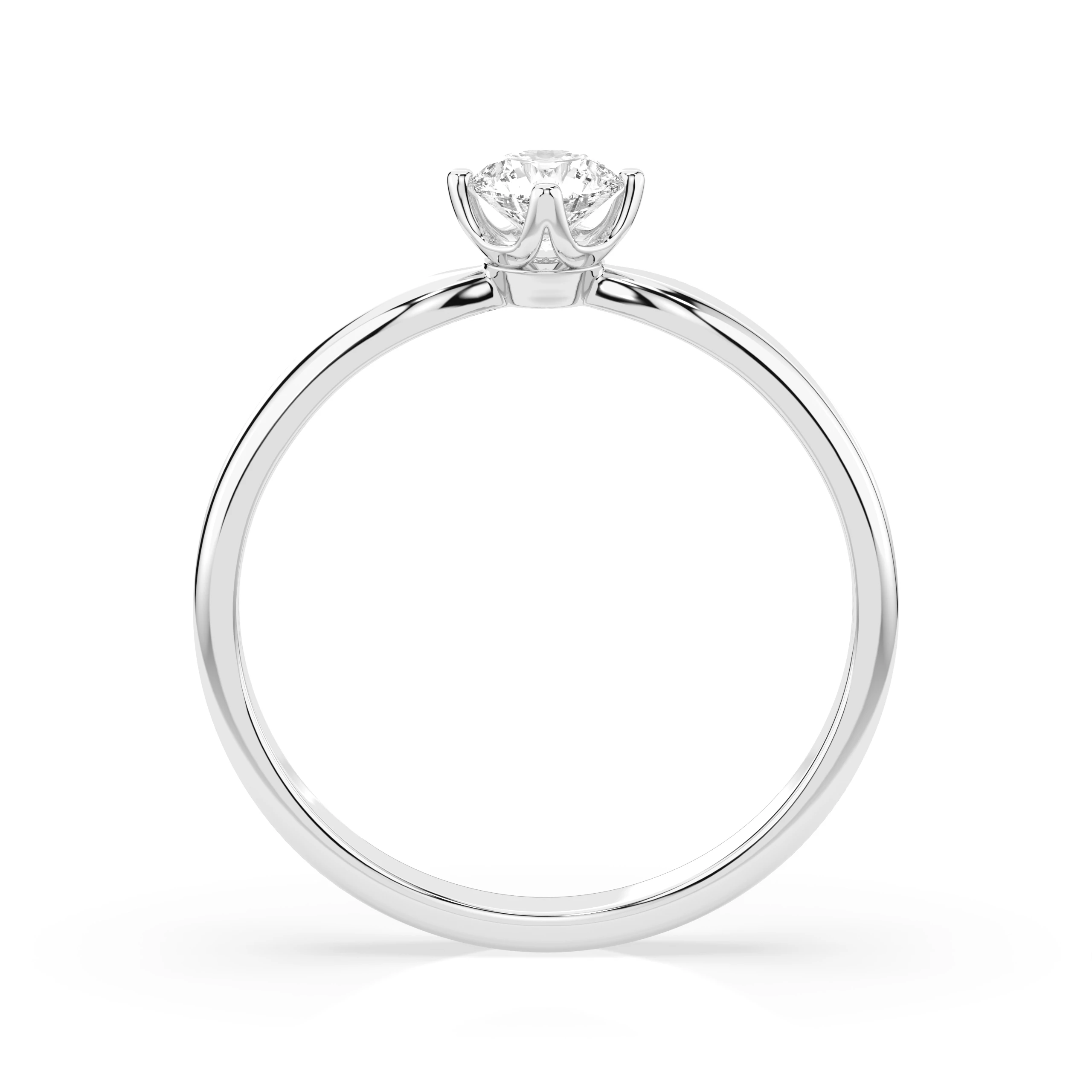Каблучка Солітер 0.2 ct — 101-10041(3.7)