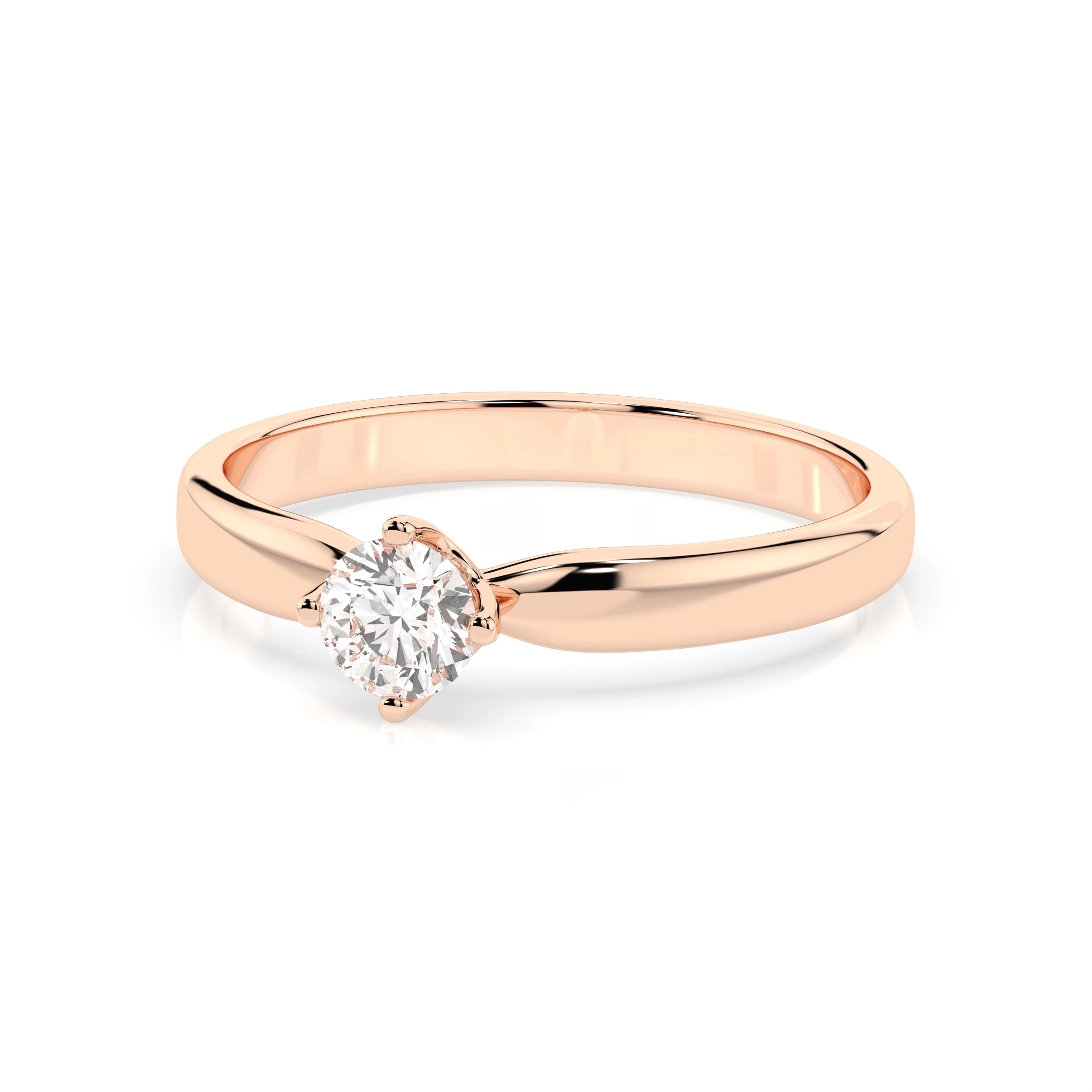 Каблучка Солітер 0.25 ct — 101-10041(4.0) - Зображення 8