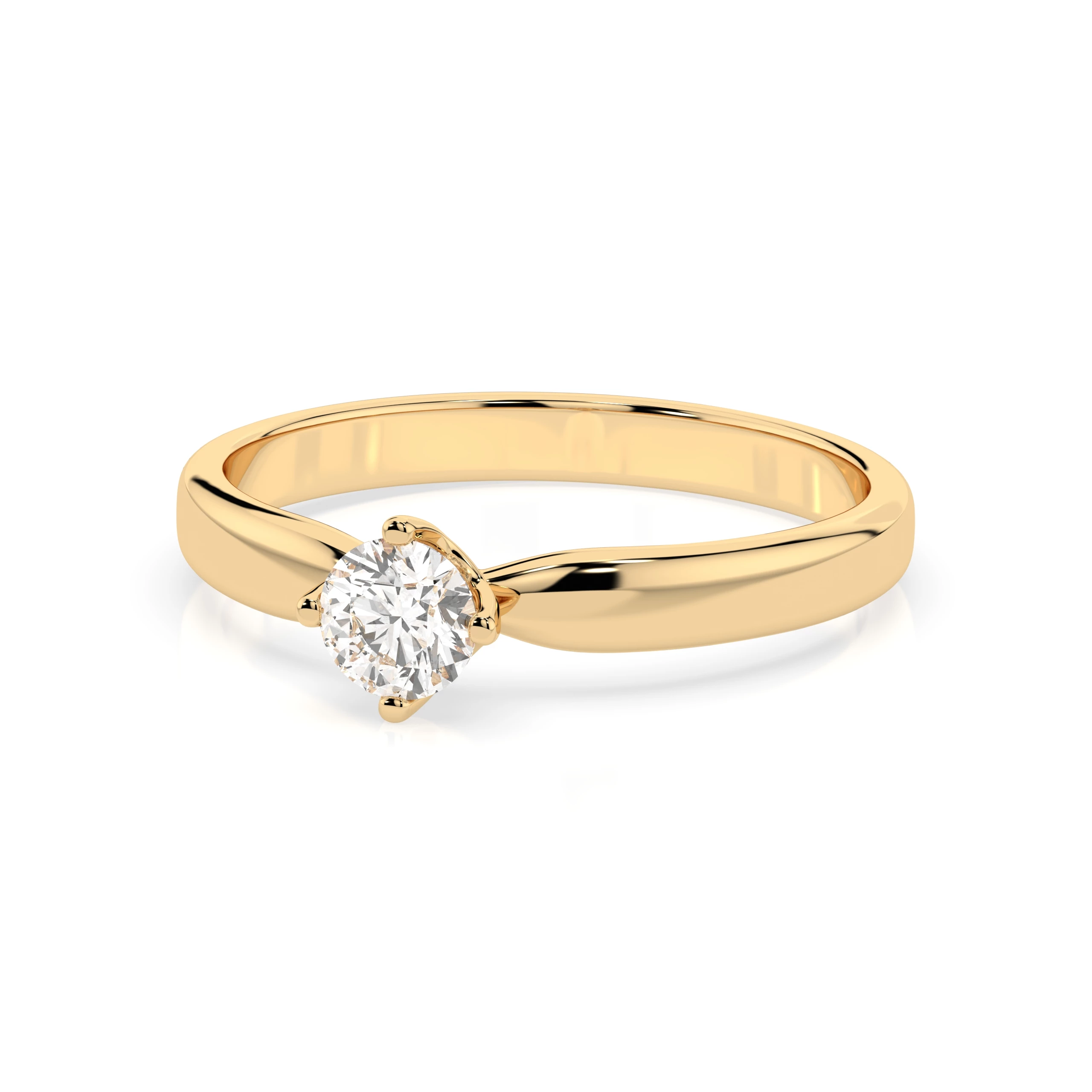 Каблучка Солітер 0.3 ct — 101-10041(4.2) - Зображення 5