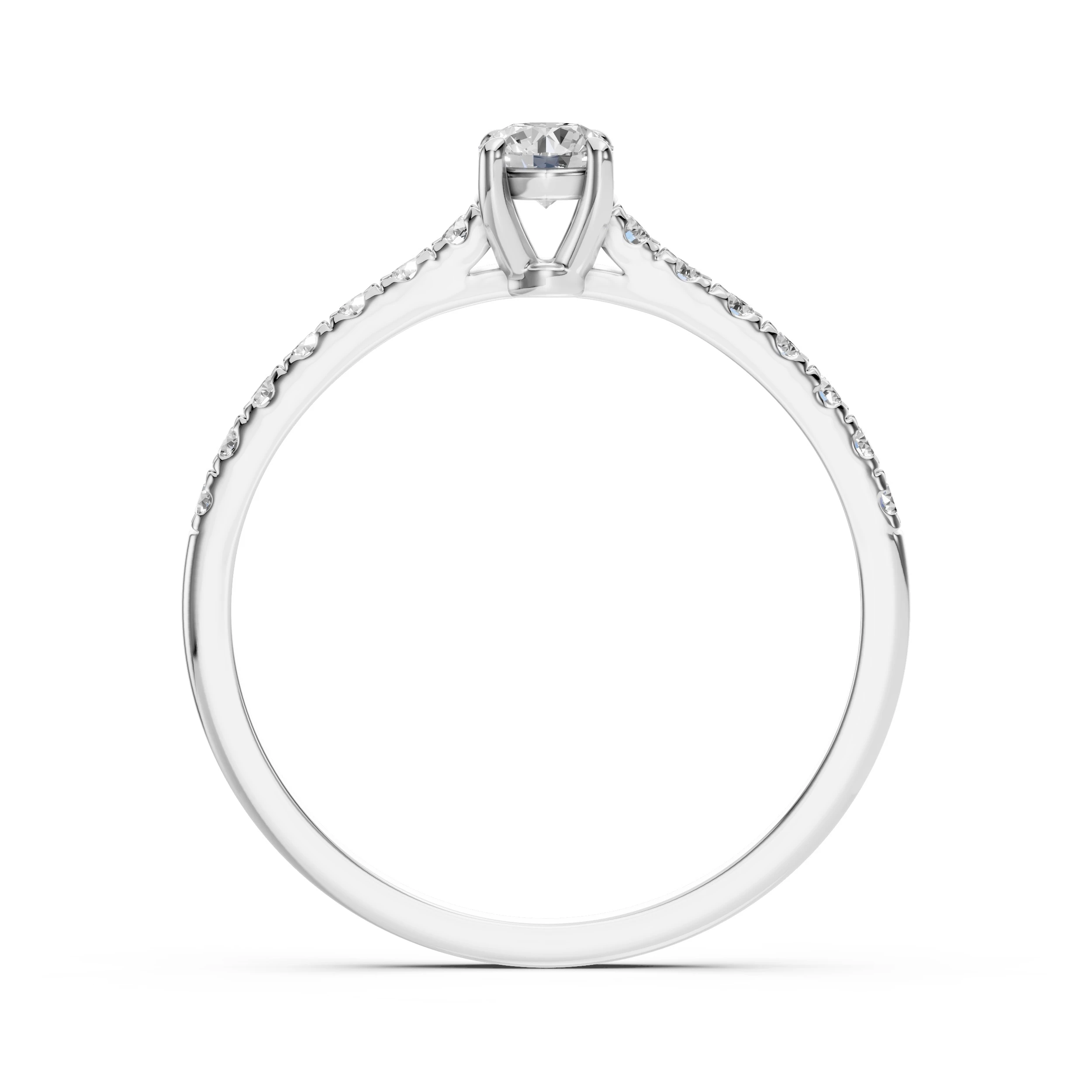 Каблучка Солітер Вічність 0.2 ct — 101-10094(3.7)