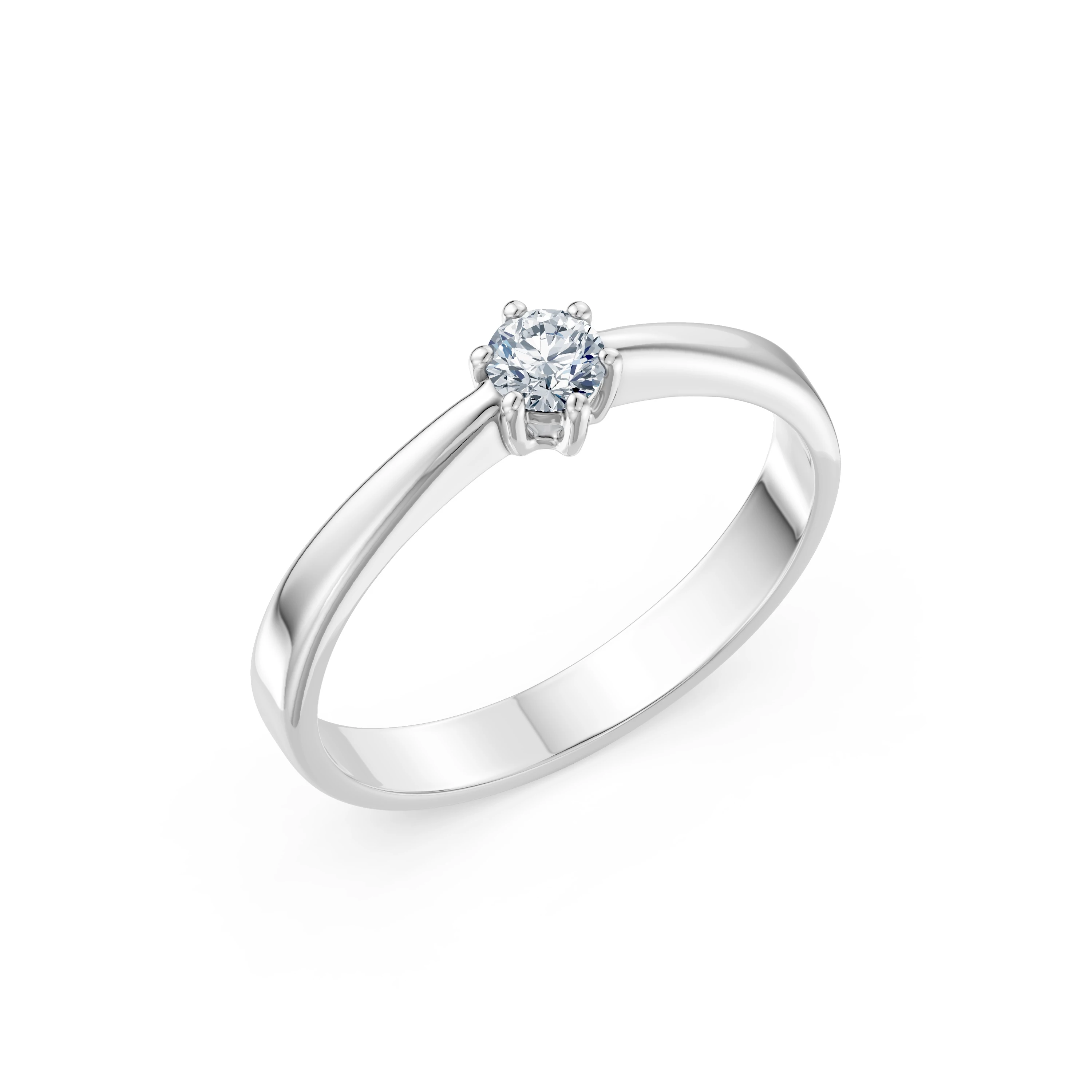 Каблучка Солітер 0.2 ct — 101-10151(3.7)