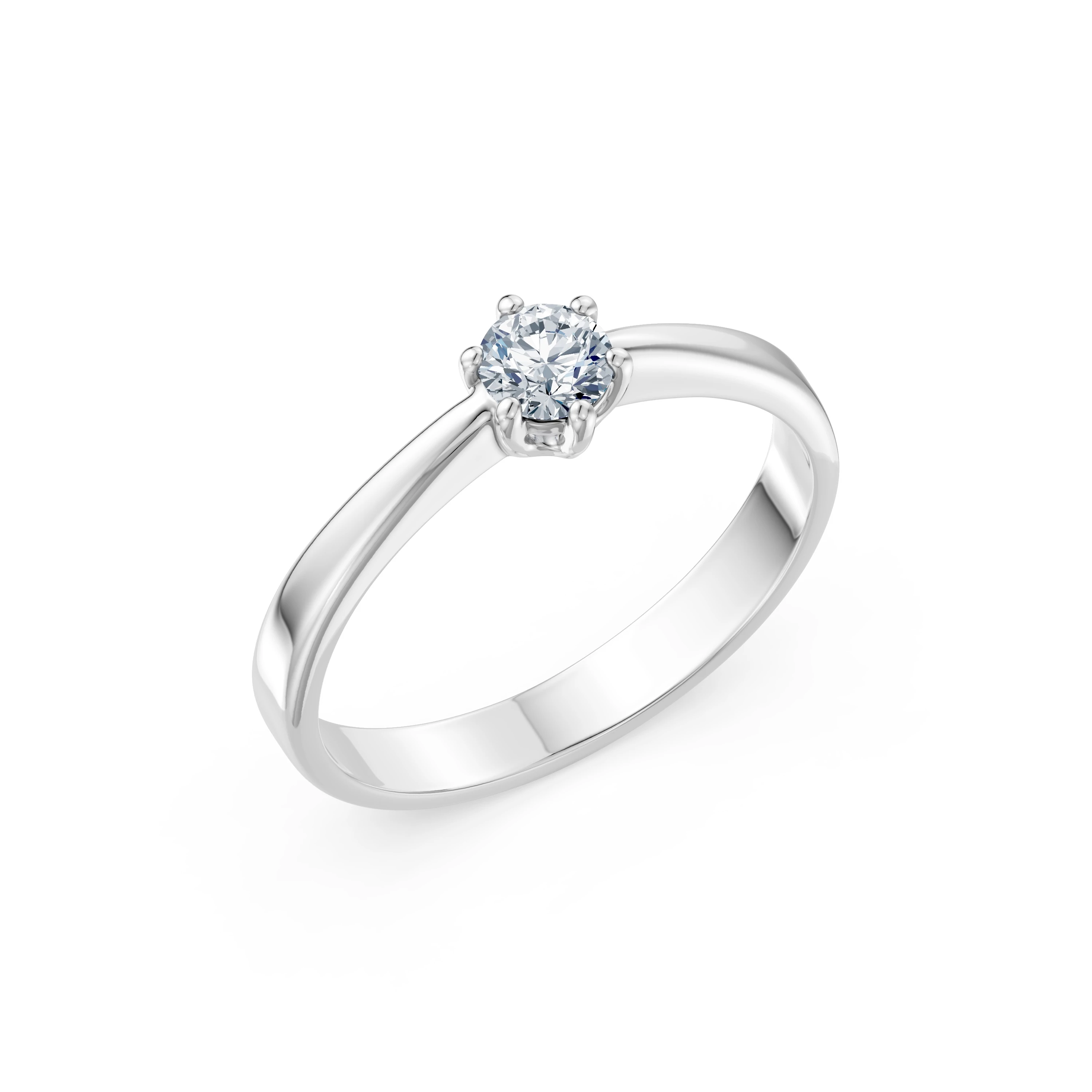 Каблучка Солітер 0.3 ct — 101-10151(4.2)