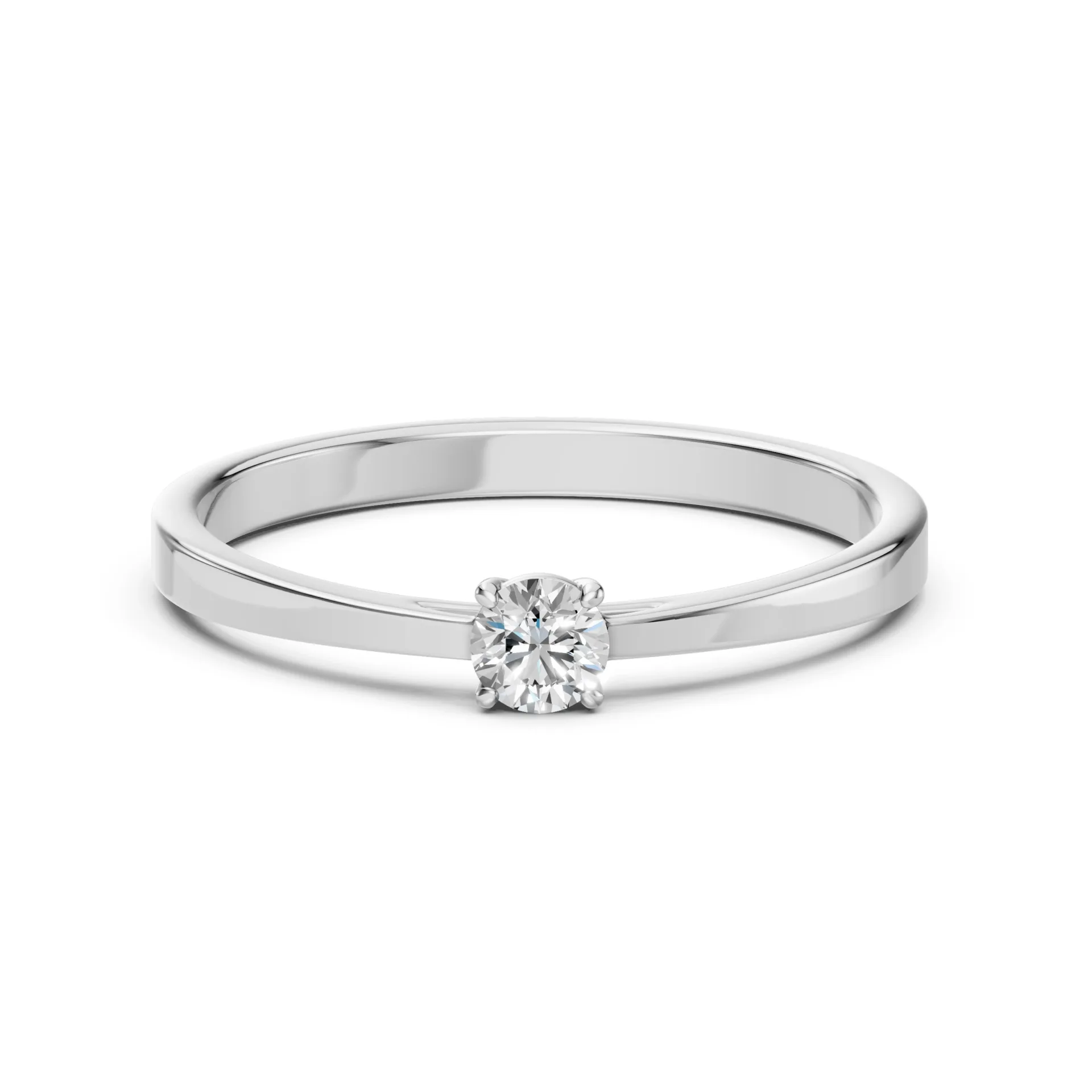 Каблучка Солітер 0.15 ct — 101-10012/1(3.4) - Зображення 3