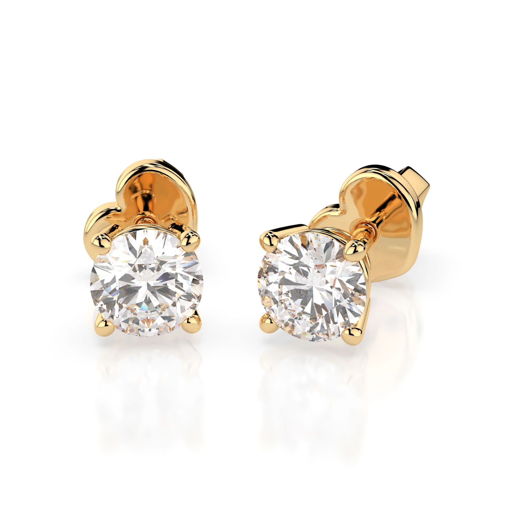 Сережки Солітер 0.6 ct — 102-10012/1(4.2) - Зображення 3