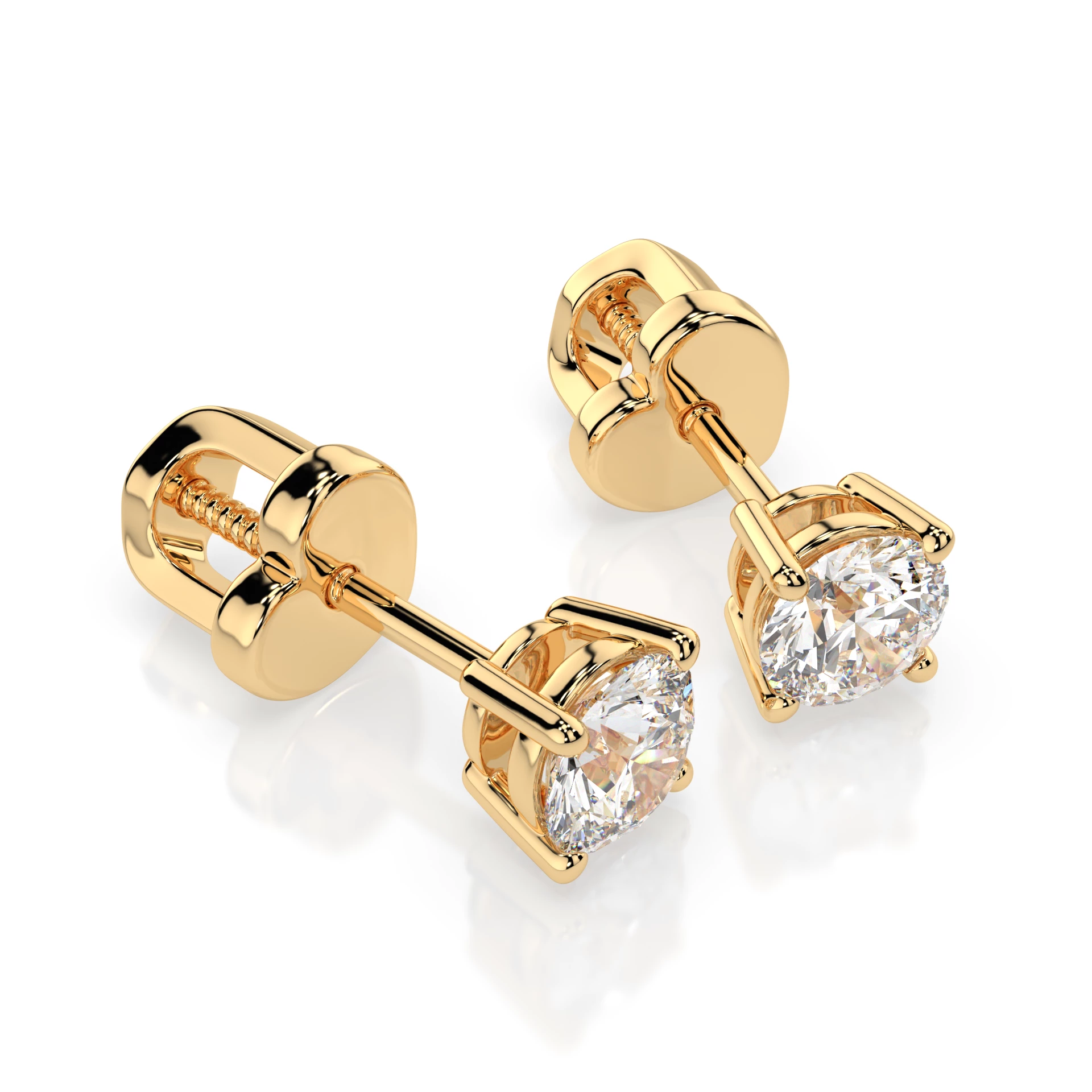 Сережки Солітер 0.6 ct — 102-10012/1(4.2) - Зображення 5
