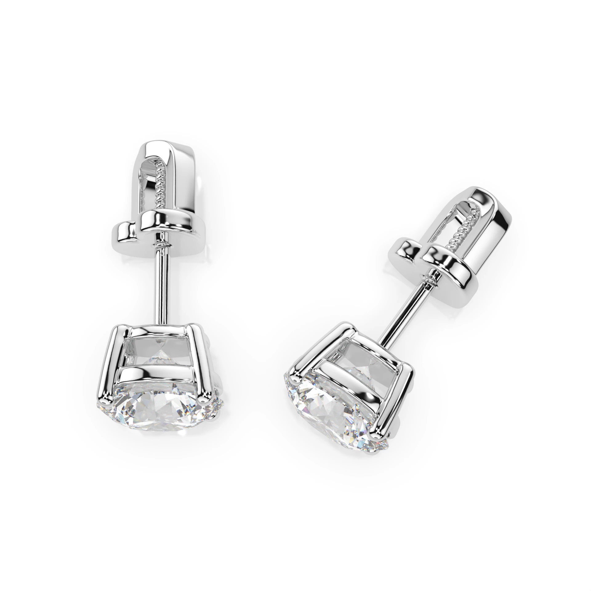 Сережки Солітер 1.4 ct — 102-10012/1(5.7)