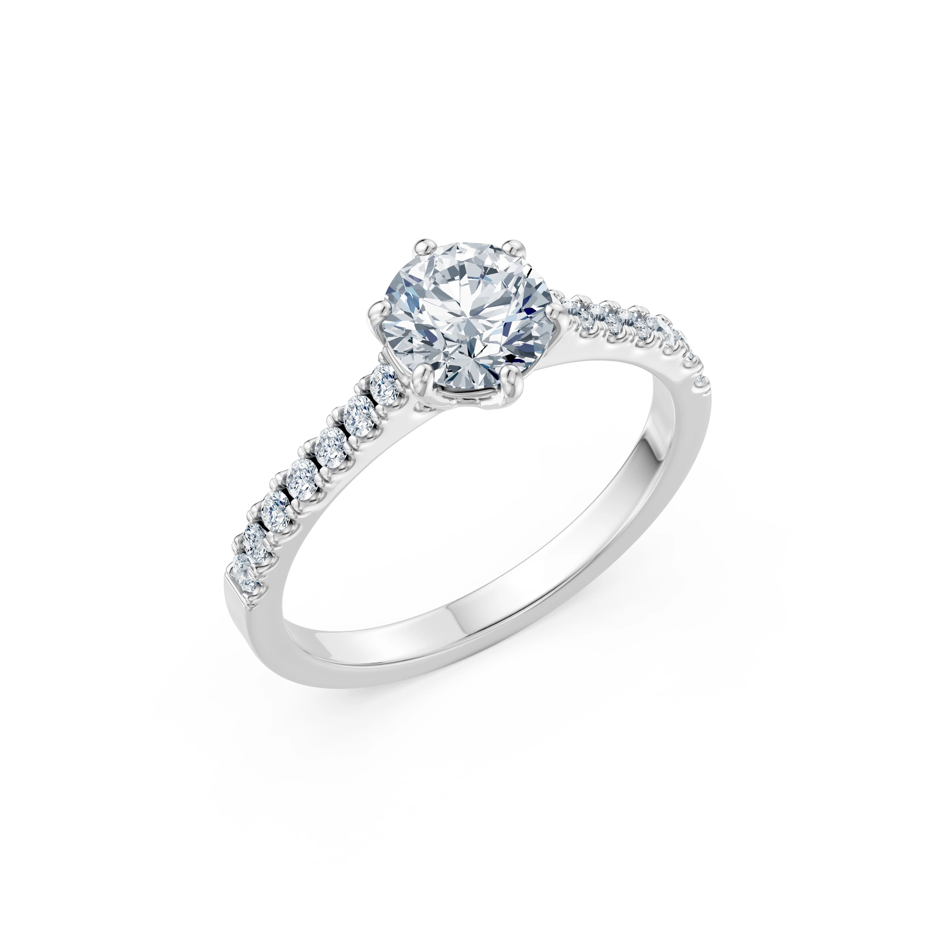 Каблучка Солітер Вічність 1.0 ct — 101-10093(6.5)