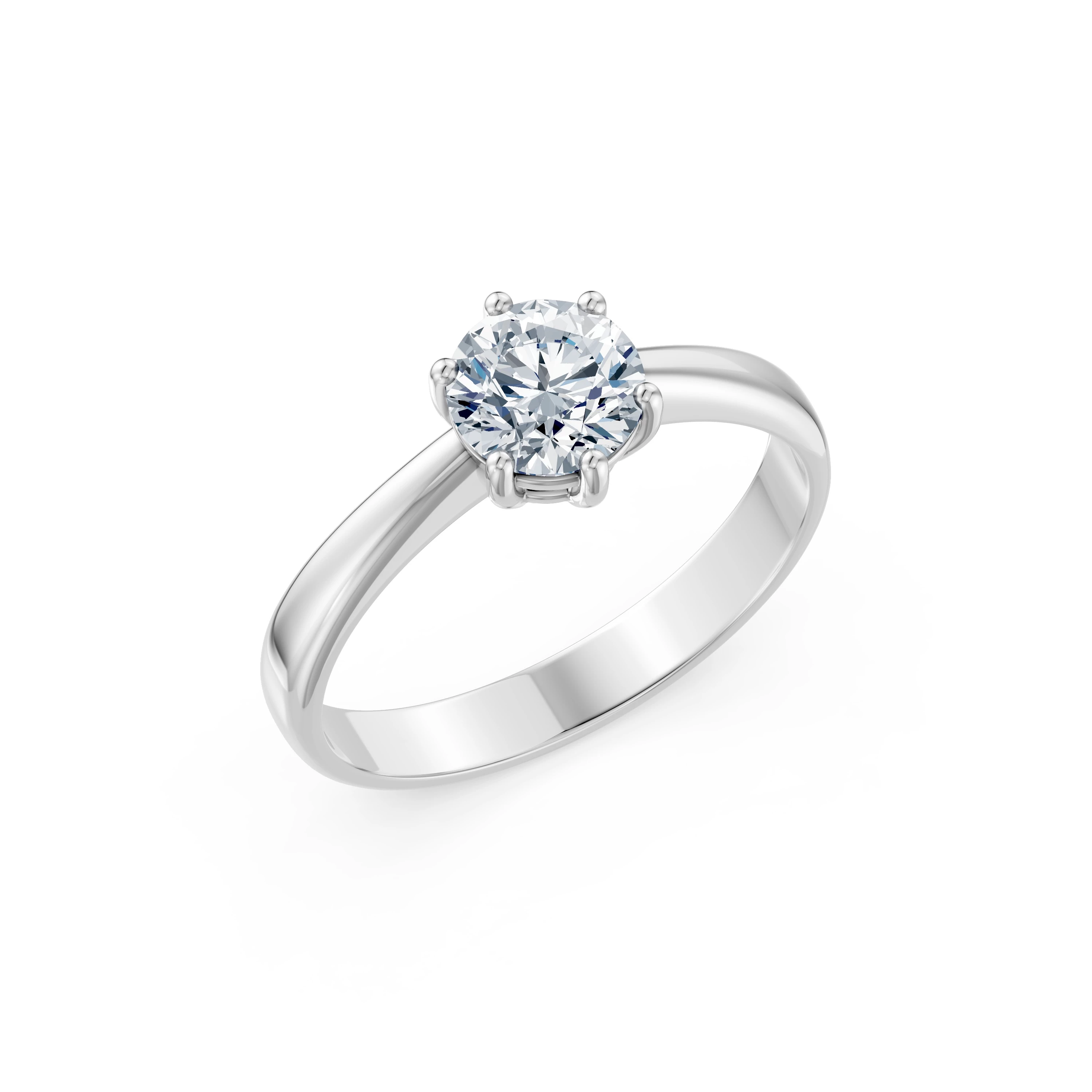 Каблучка Солітер 1.0 ct — 101-10151(6.5)