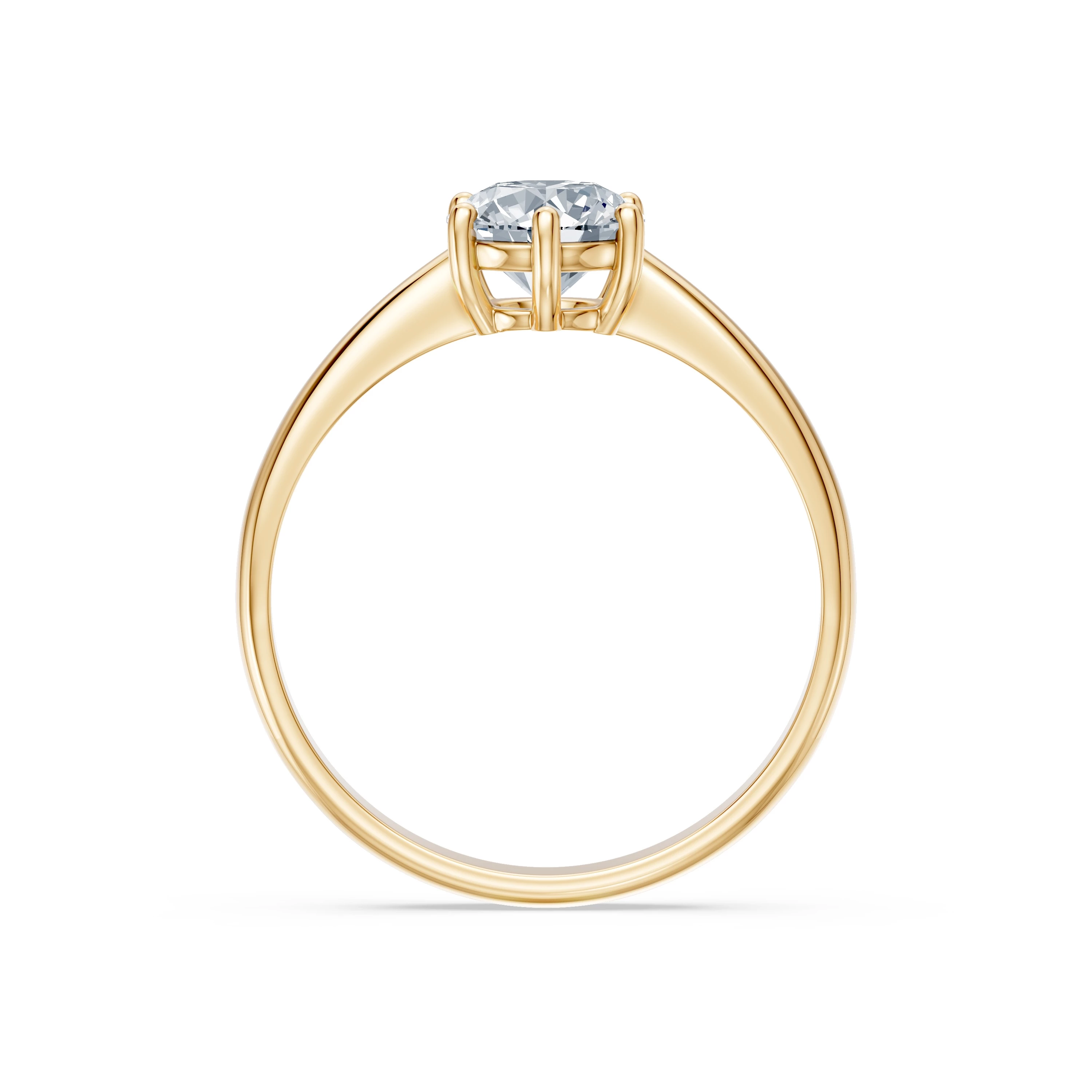Каблучка Солітер 1.0 ct — 101-10151(6.5) - Зображення 5