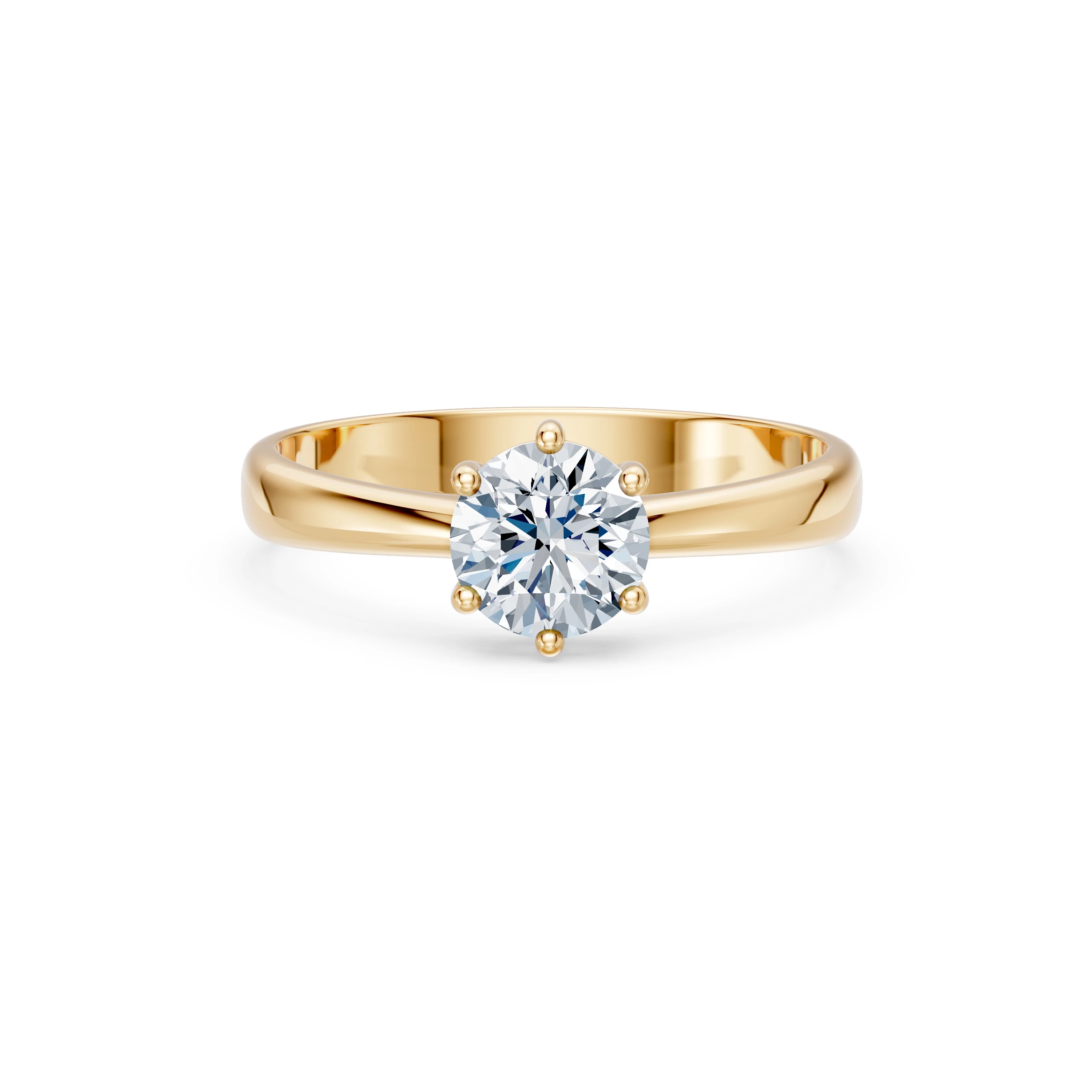 Каблучка Солітер 1.0 ct — 101-10151(6.5) - Зображення 6
