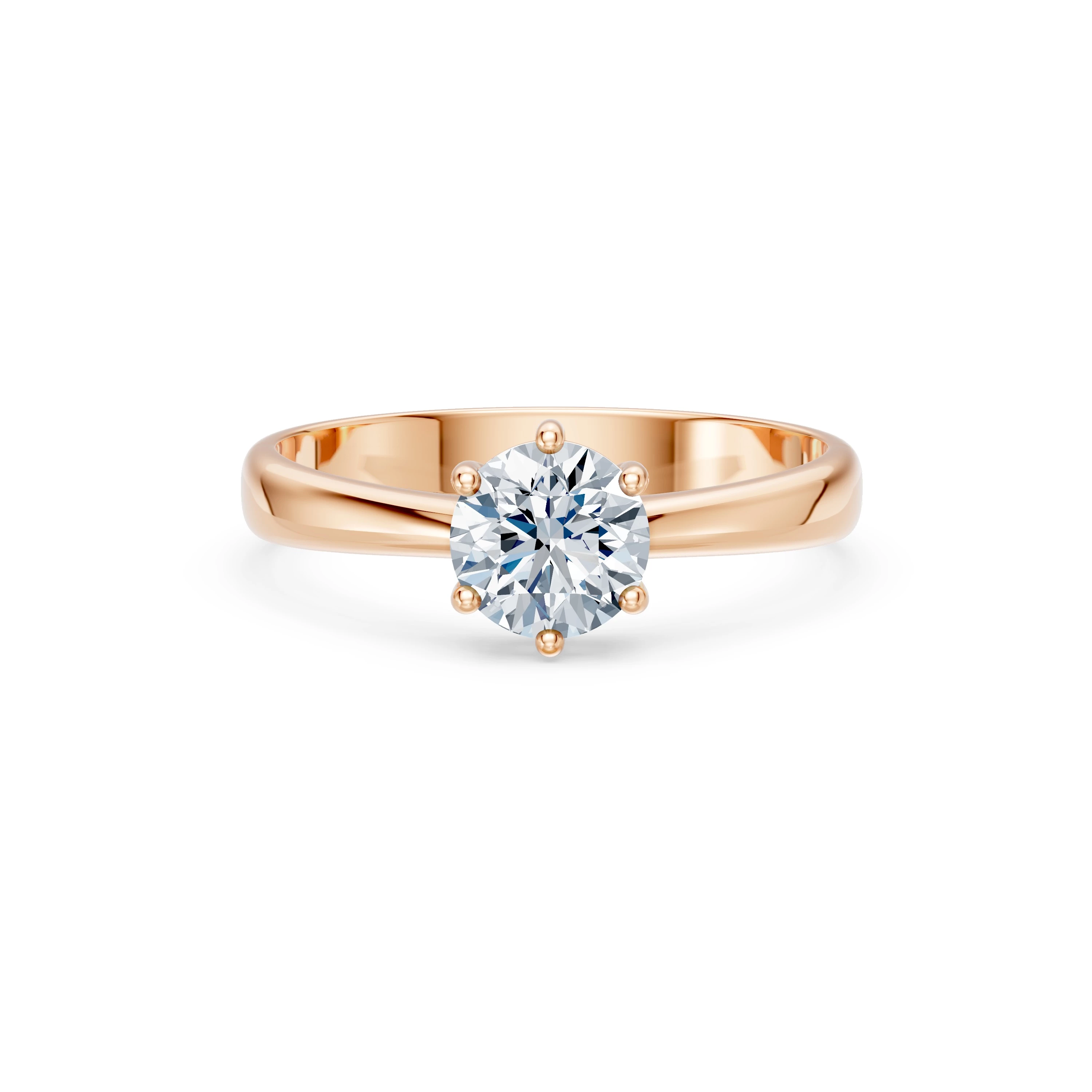Каблучка Солітер 1.0 ct — 101-10151(6.5) - Зображення 9