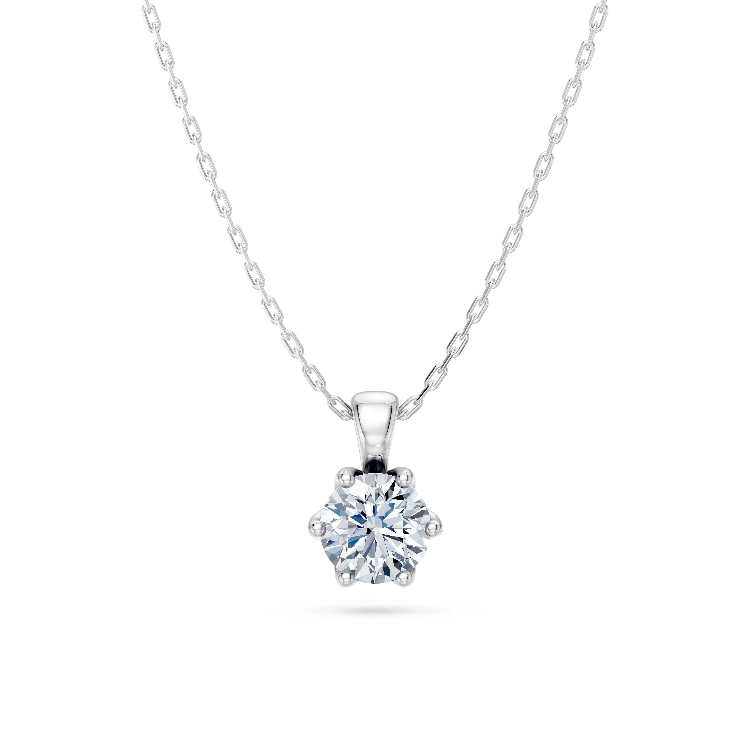 Кольє Солітер 0.5 ct — 104-10004(5.1)