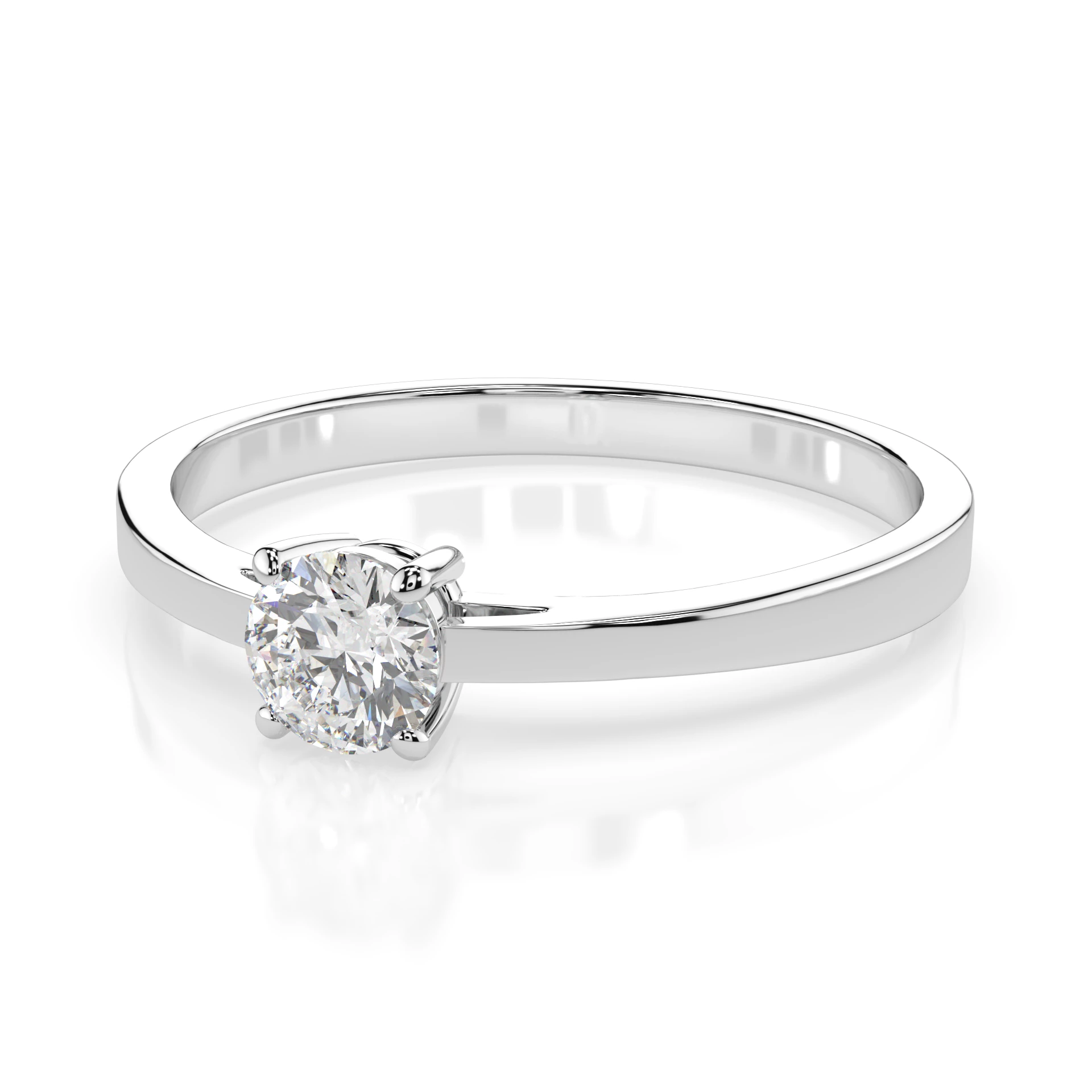 Каблучка Солітер 0.25 ct — 101-10012/1(4.0) - Зображення 3